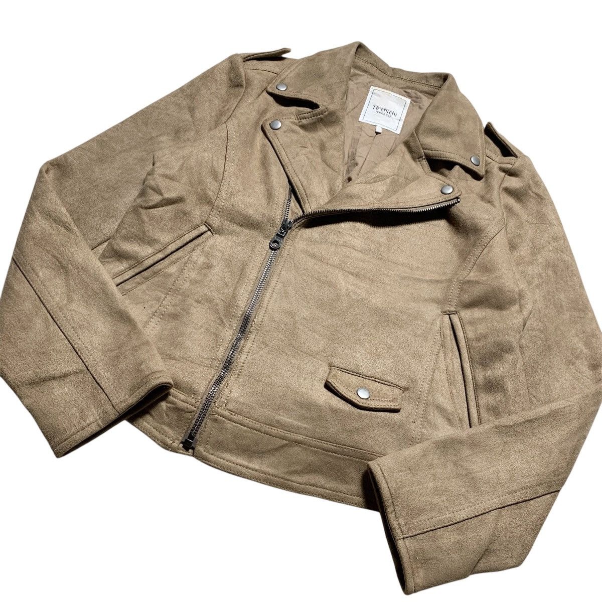 Japanese Brand Te Chichi Terrasse Suede Asymmetrical Lgb Style Jacket Size S / US 4 / IT 40 - 6 Thumbnail