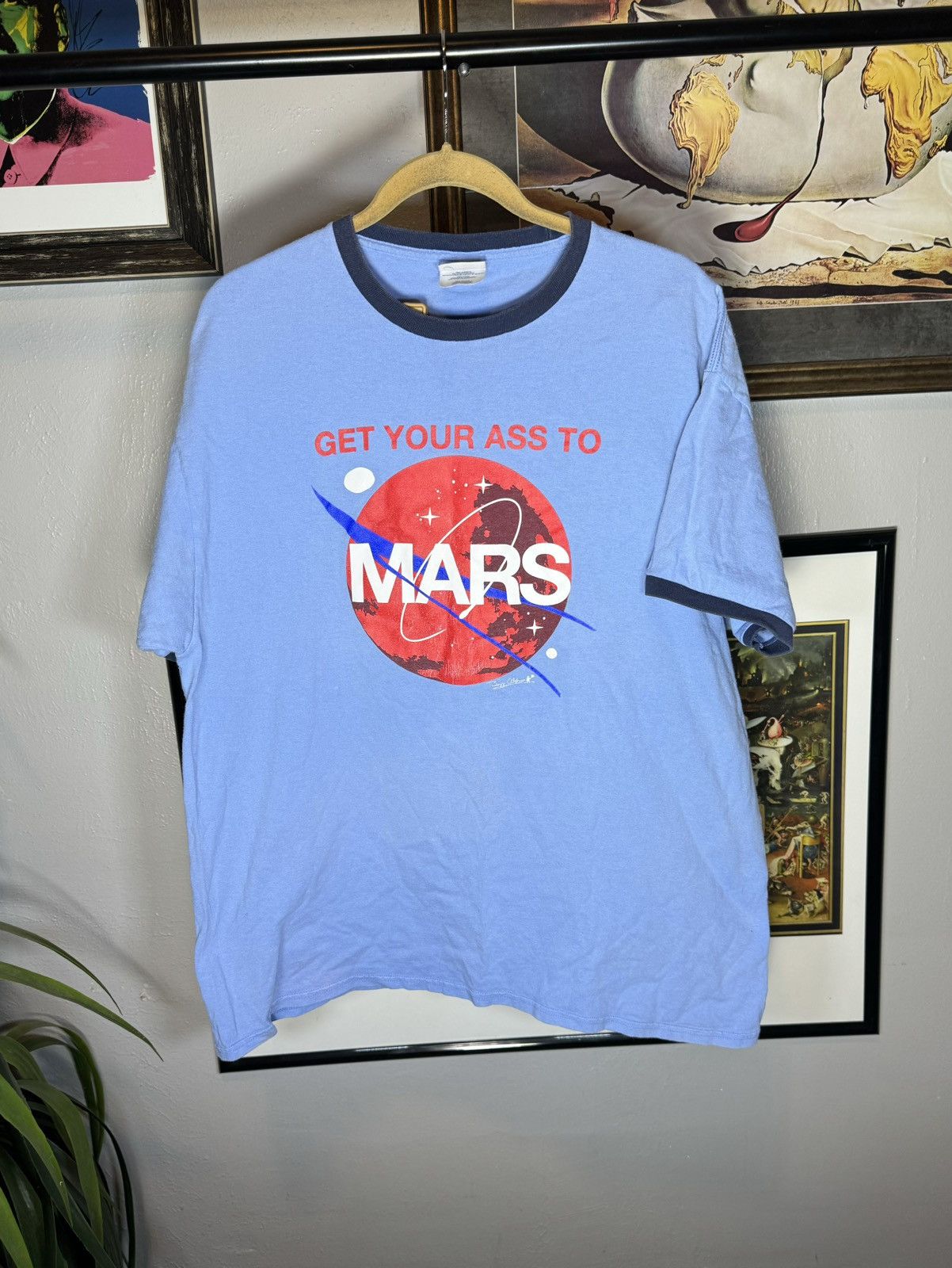 Vintage Vintage Get Your Ass to Mars Shirt Size US L / EU 52-54 / 3 - 1 Thumbnail