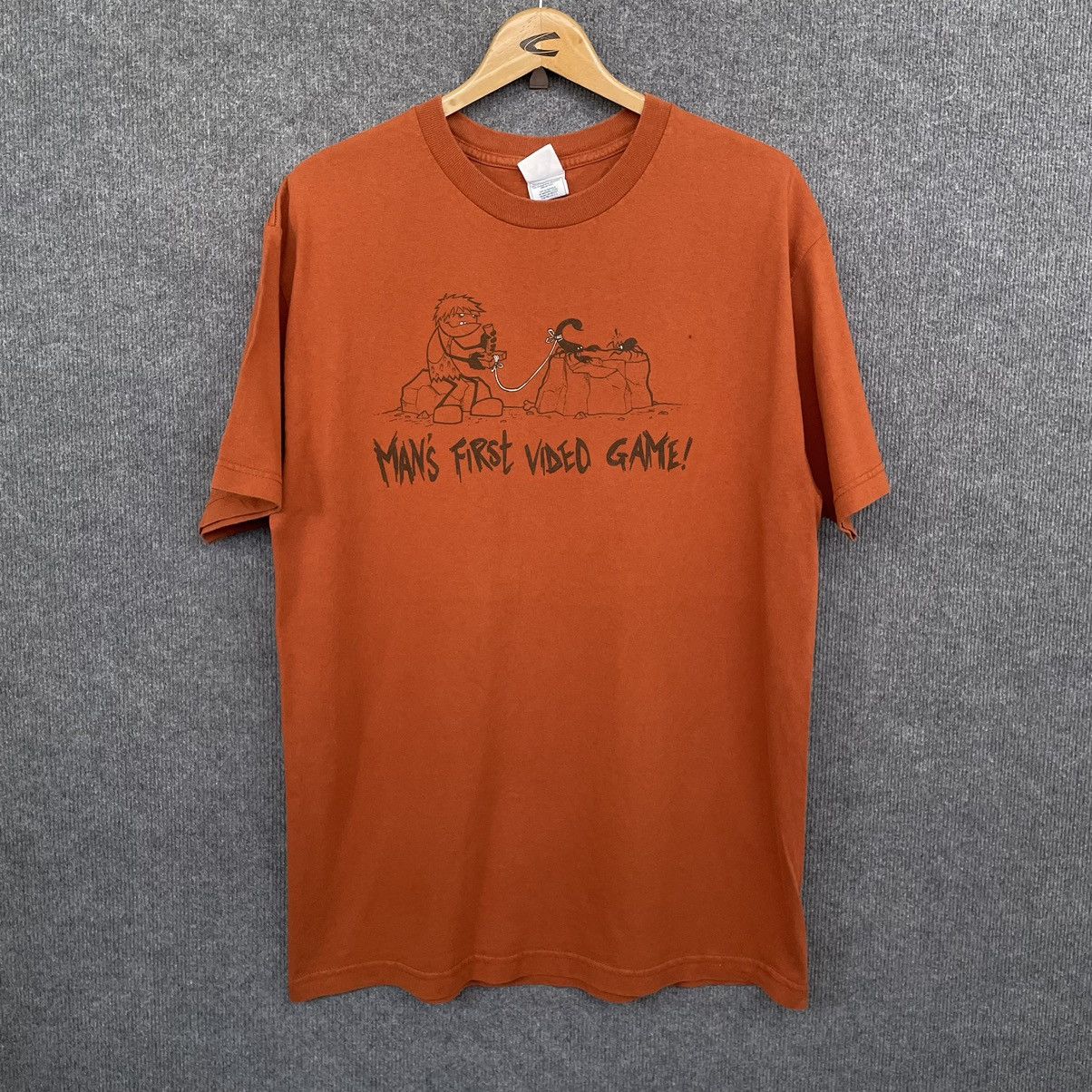 Vintage Vintage 2000s Man's First Video Games Humor Tee Size US L / EU 52-54 / 3 - 1 Thumbnail