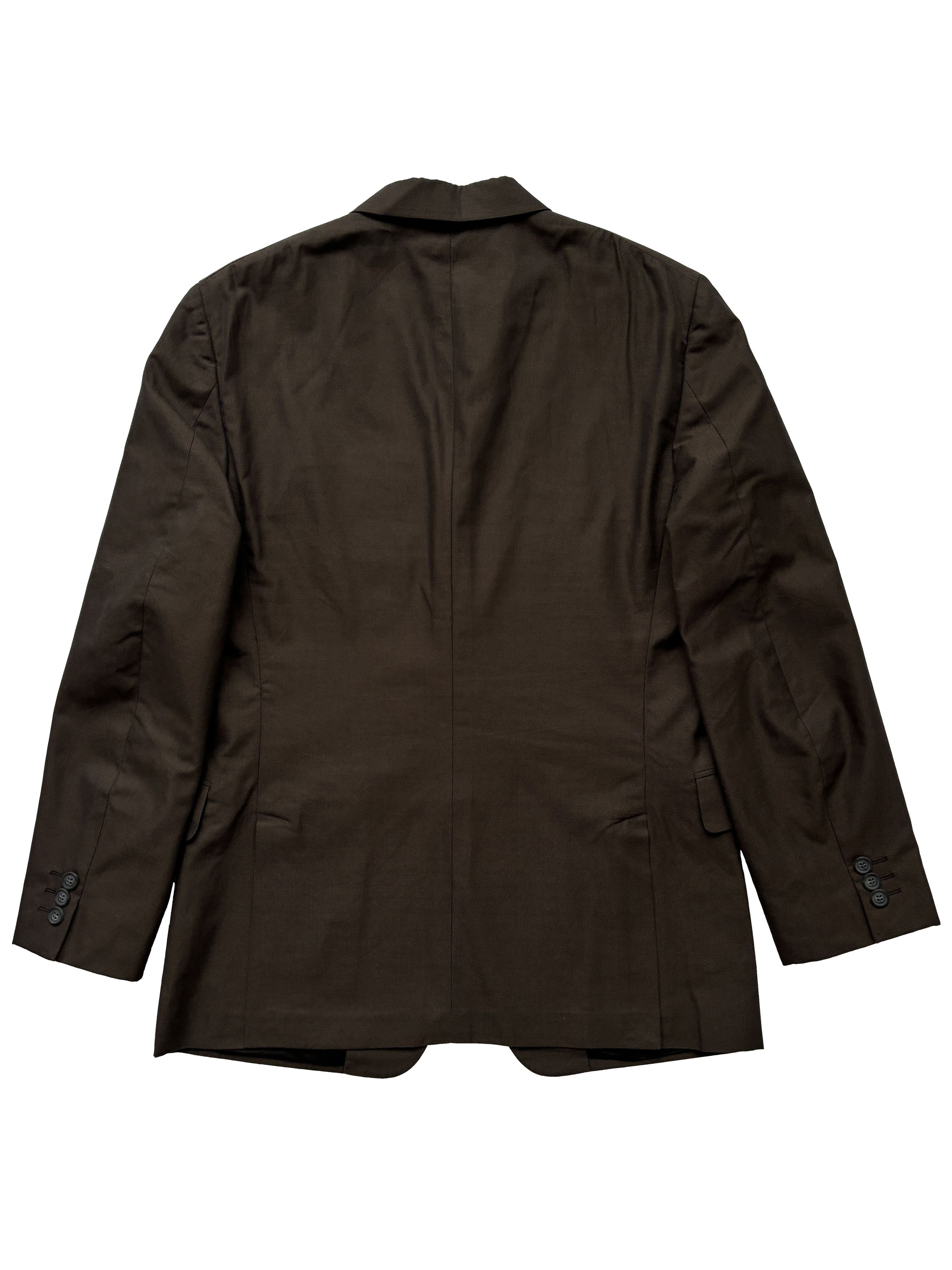Prada ⚡️QUICK SALE⚡️2012 Prada Brown Cotton Blazer Jacket Size US M / EU 48-50 / 2 - 2 Thumbnail