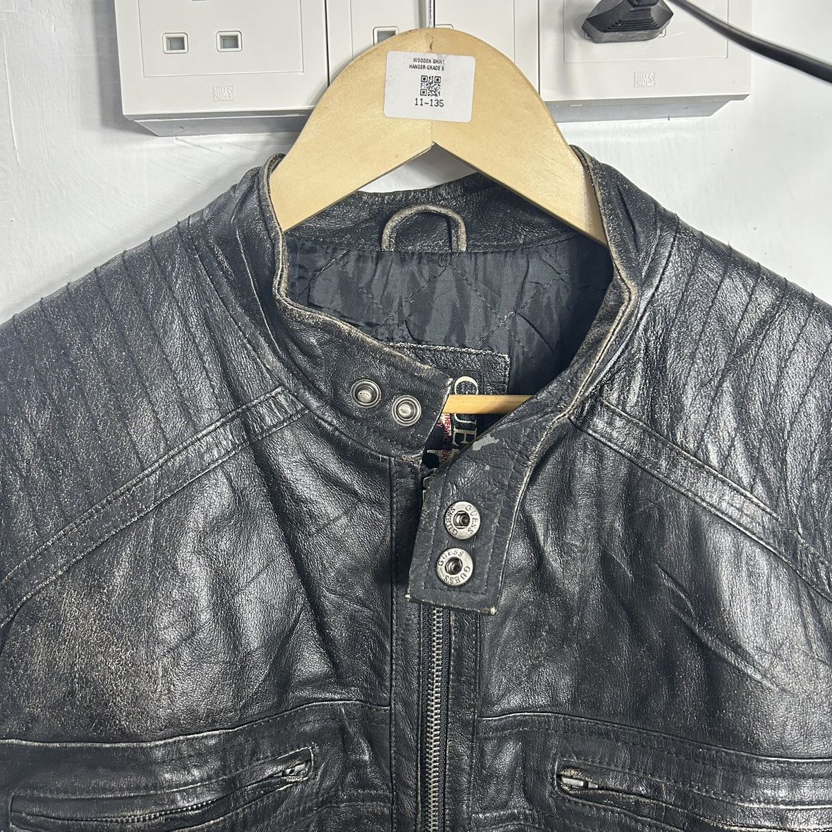 Guess × Vintage Vintage Guess Leather Ride Jacket Size US L / EU 52-54 / 3 - 6 Thumbnail