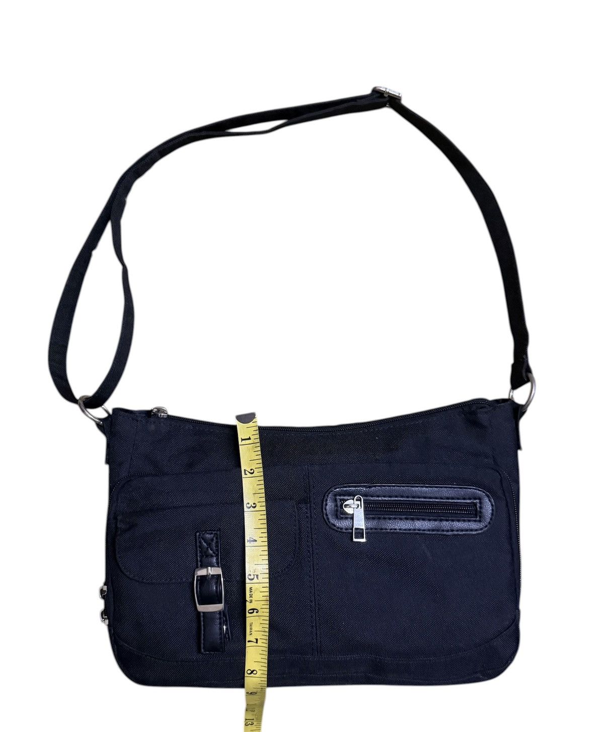 Japanese Brand CLOSSHI Crossbody Multi-Compartment Canvas Black Size ONE SIZE - 3 Thumbnail