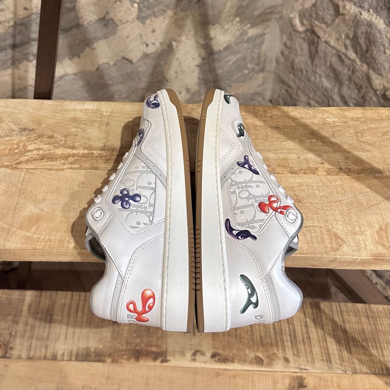 Dior Dior X Kenny Scharf B27 White Oblique Graffiti Sneakers Size US 7 / EU 40 - 10 Thumbnail