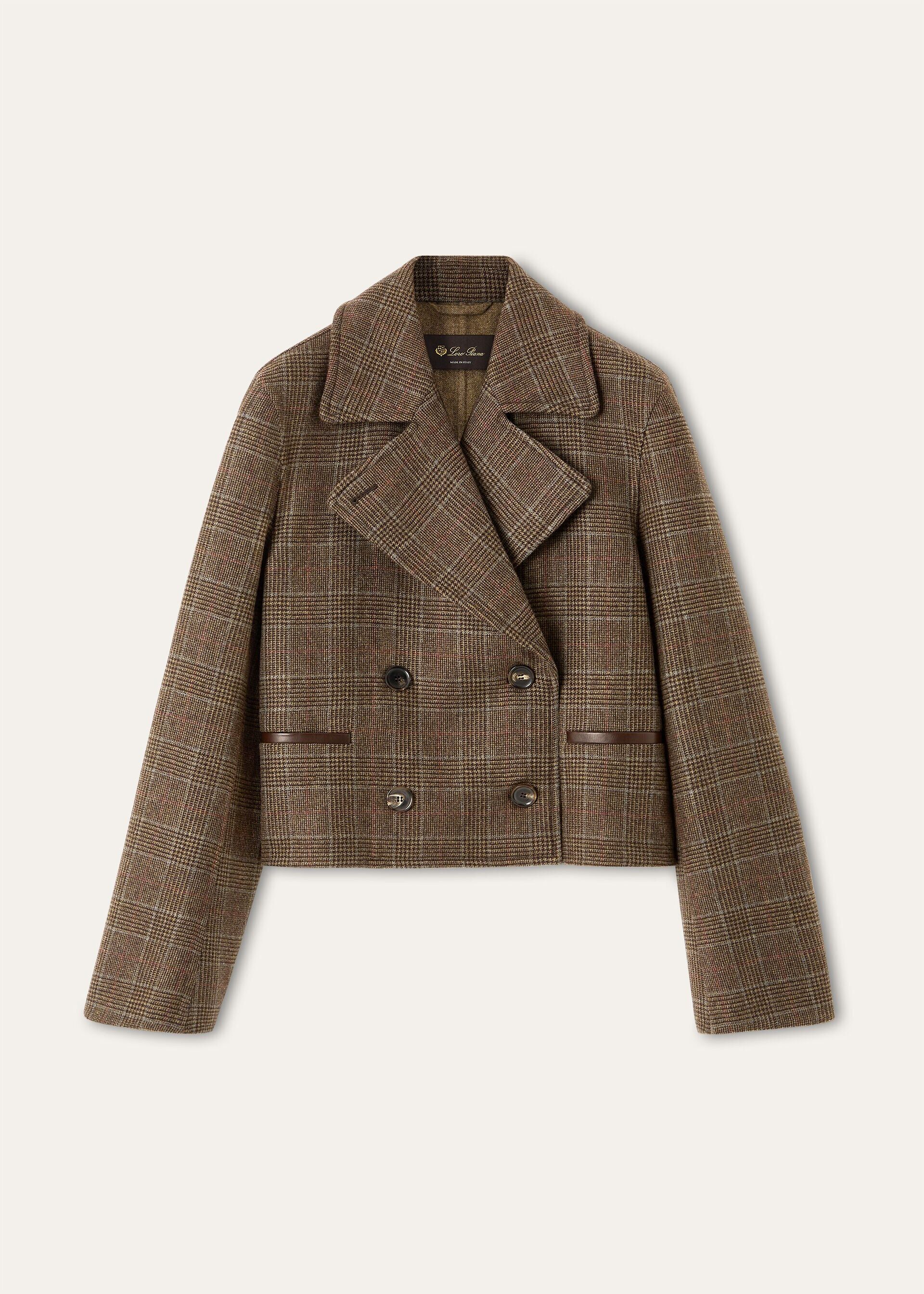 Loro Piana os11x0426 FRW1009 Hany Blouson Jacket in Tundra Check Size S / US 4 / IT 40 - 1 Thumbnail