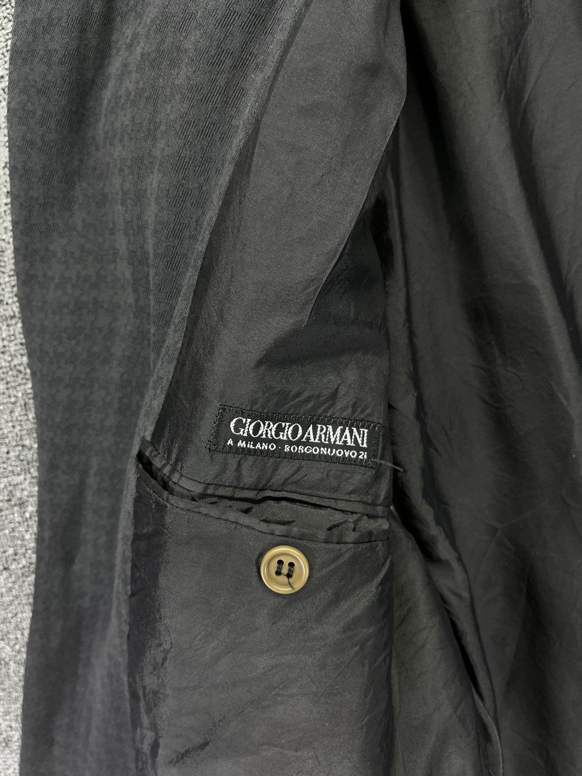 Giorgio Armani Vintage Giorgio Armani Black Blazers Coats Jacket Size US M / EU 48-50 / 2 - 7 Thumbnail