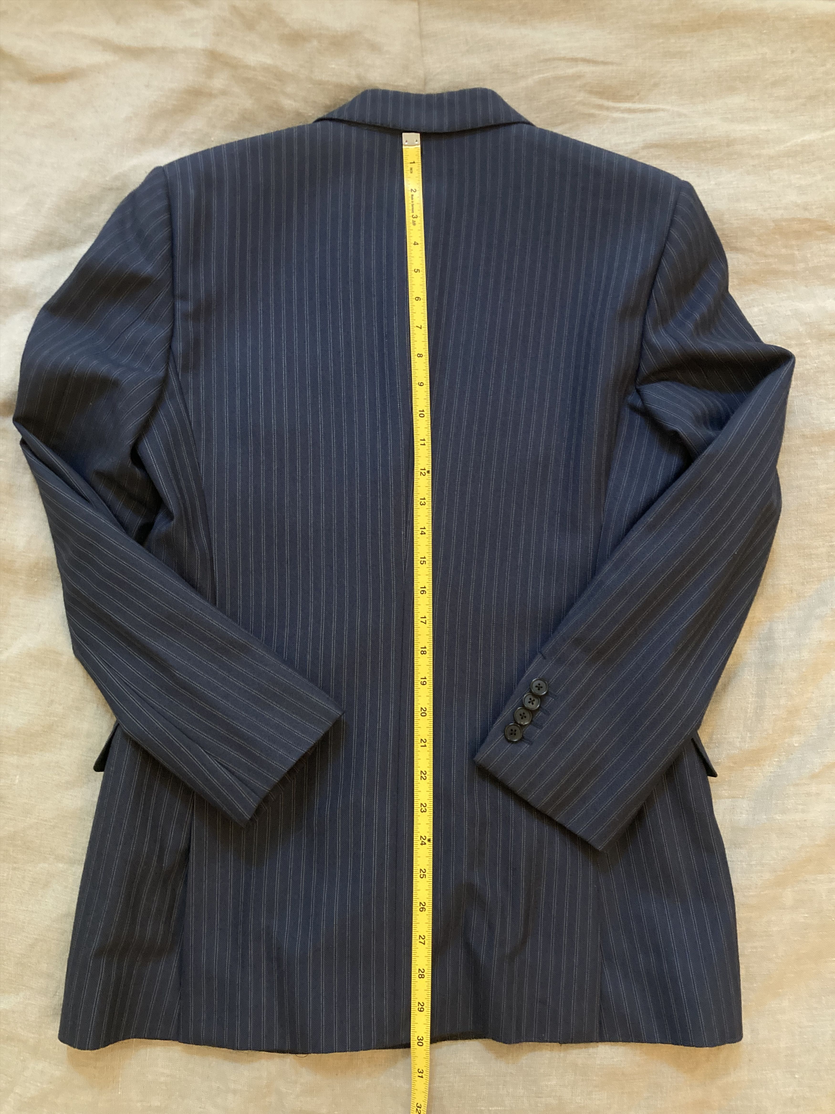 HUSBANDS Husbands Paris - DOUBLE-BREASTED HOPSACK WOOL SUIT Size 38R - 11 Thumbnail
