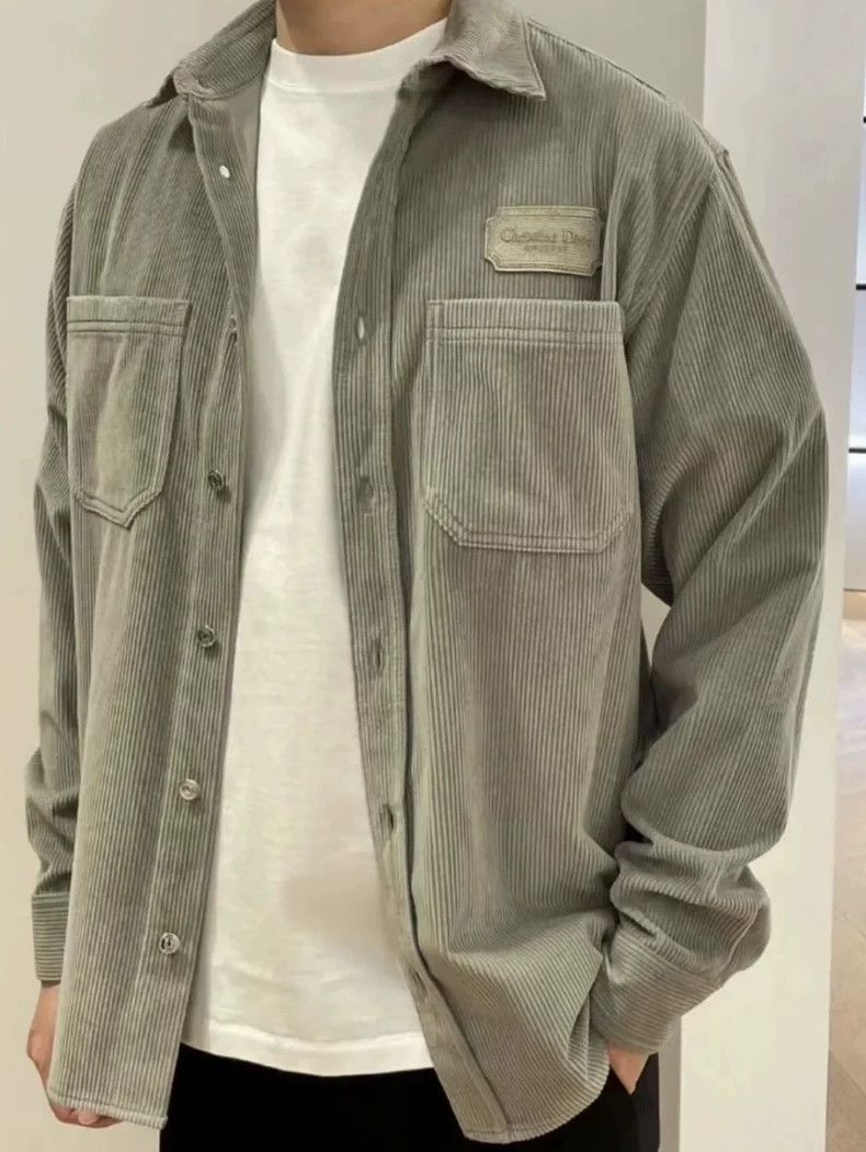 Dior Dior Gray Corduroy Shirt Jacket-2506 Size US M / EU 48-50 / 2 - 8 Thumbnail