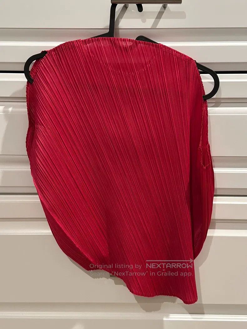 Issey Miyake Issey Miyake Tropical Fruit Red Round-Hem Top Size L / US 10 / IT 46 - 6 Thumbnail