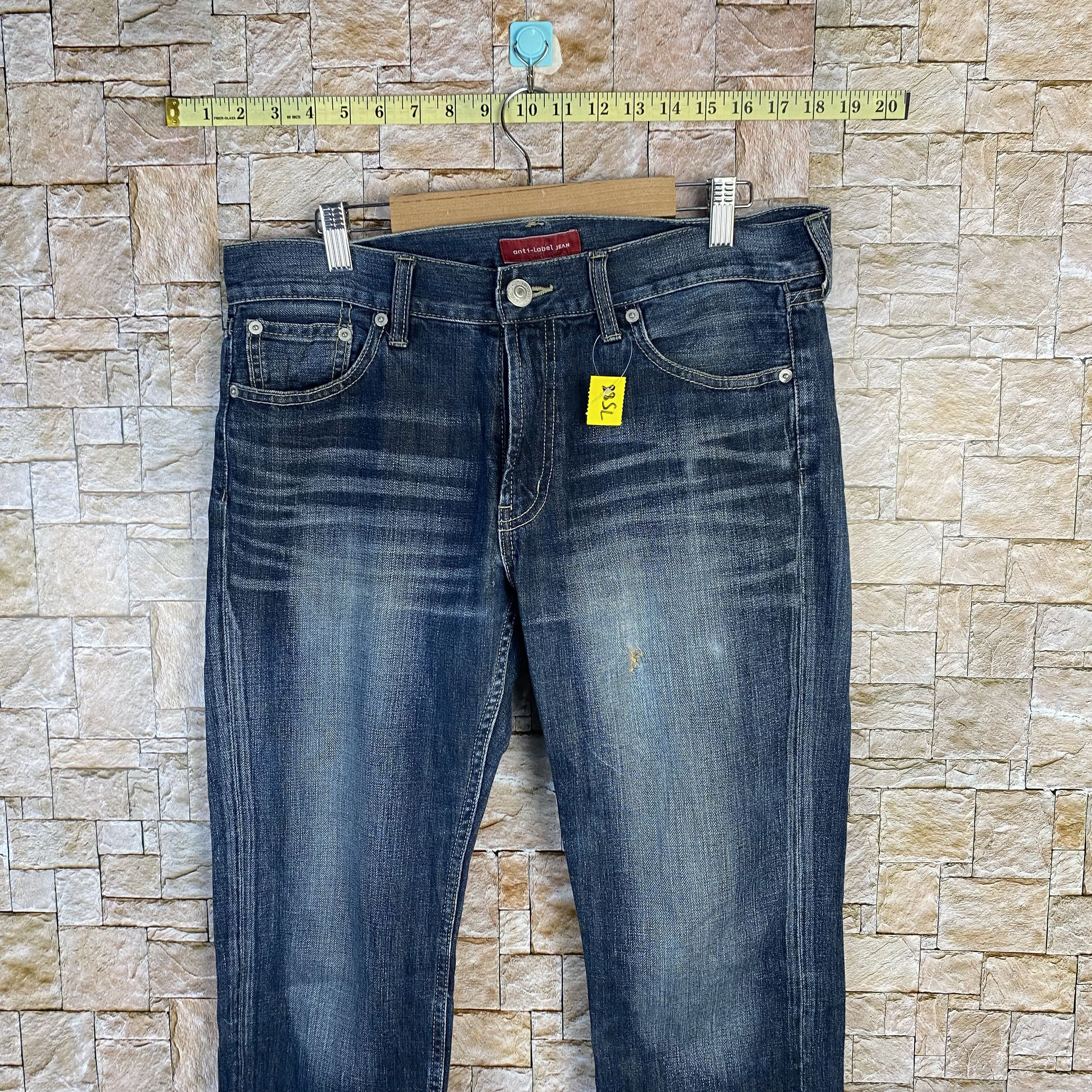 Japanese Brand Anti Label vintage japan Blue Denim Pants #7588 Size US 32 / EU 48 - 2 Thumbnail