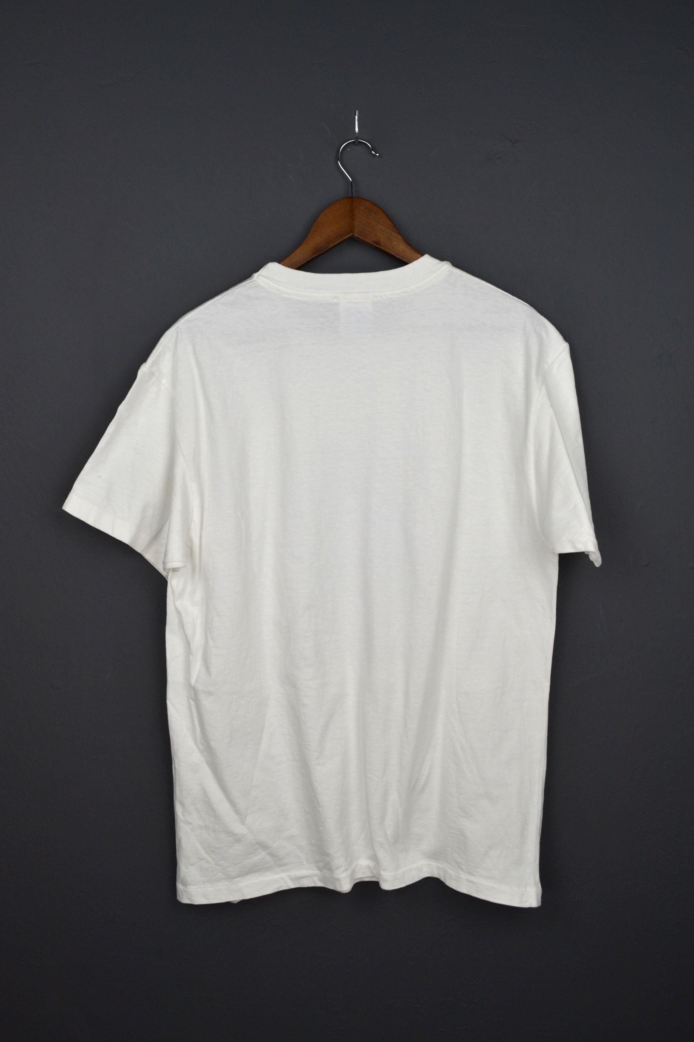 Vintage Vintage Safer With Cyphr L White T-shirt 90s Christian Meier Size US L / EU 52-54 / 3 - 11 Thumbnail