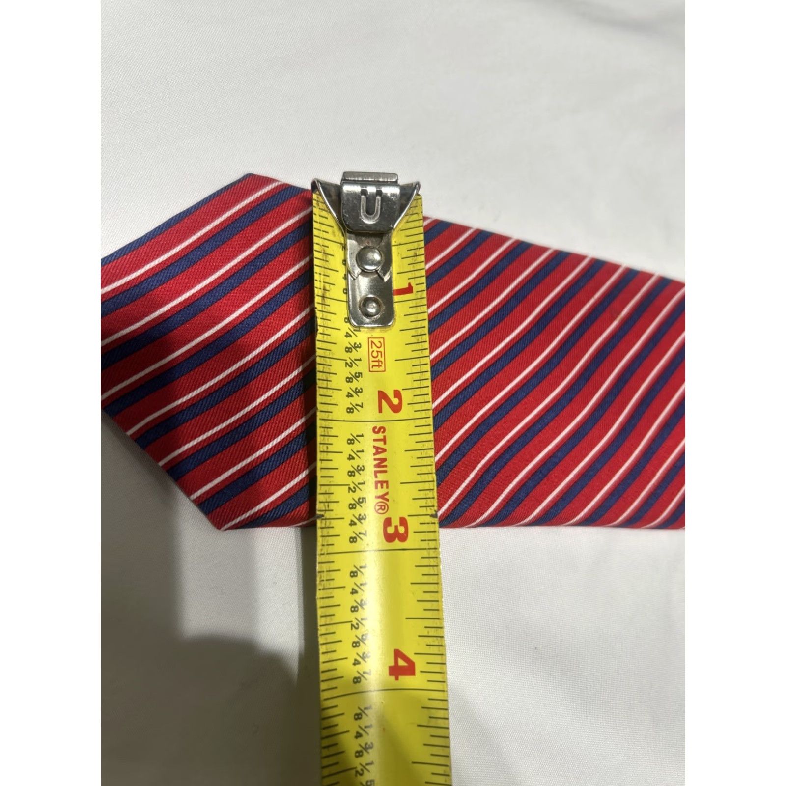 Vineyard Vines Vineyard Vines Tie Men Silk Repp Stripe Martha's Vineyard Multi Colored Red Blue 57"-60" Classic Adjustable Tropical Designer Tie Mens Size ONE SIZE - 4 Thumbnail