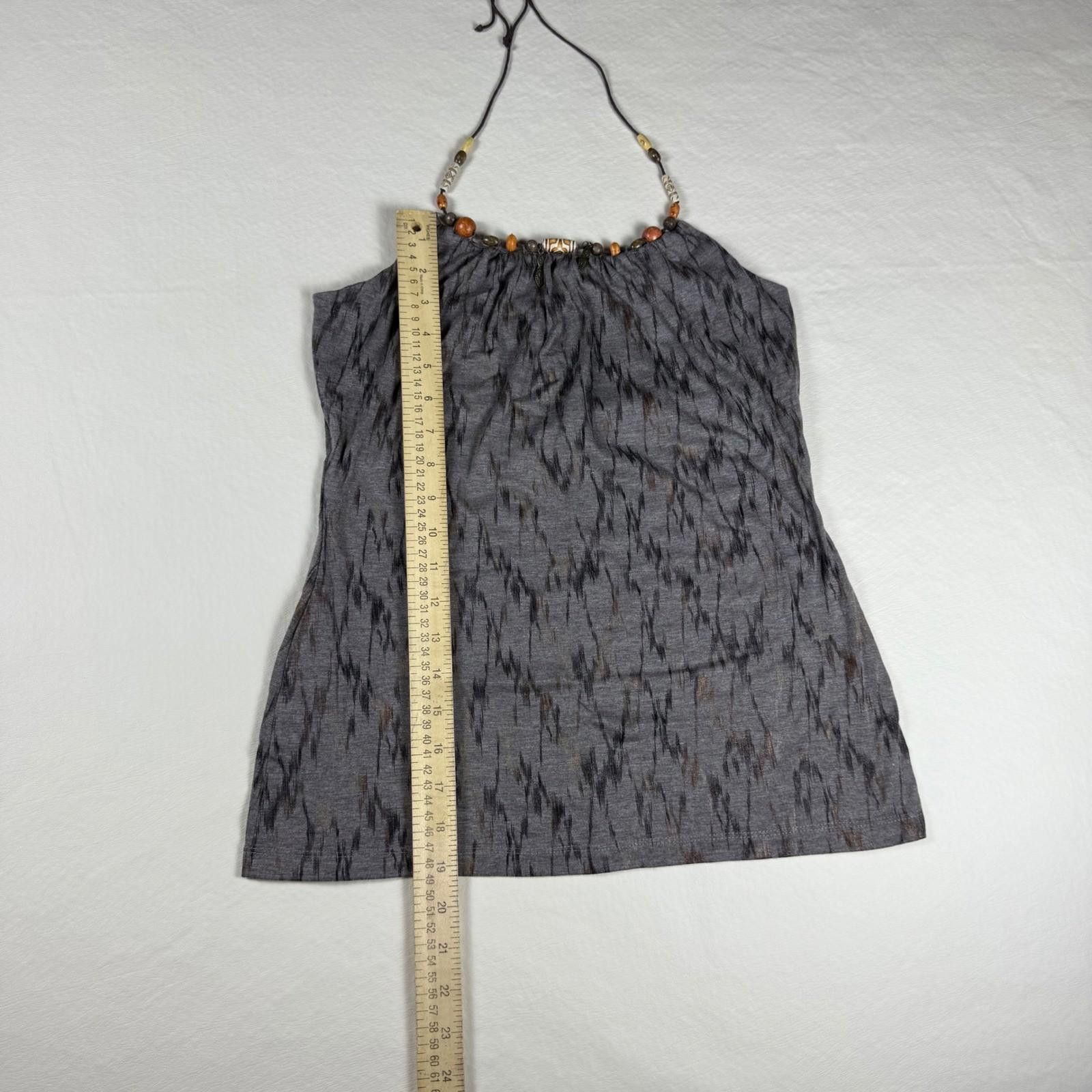 Other Eyeshadow Womens Beaded Halter Top Boho Sleeveless Size S Size S / US 4 / IT 40 - 4 Thumbnail