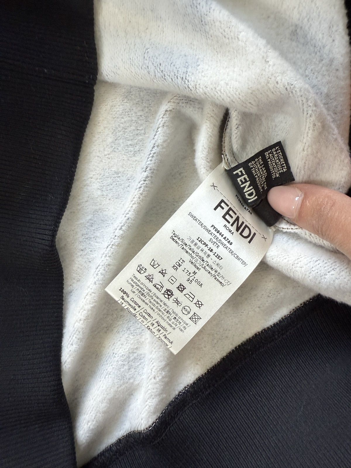 Fendi Fendi Diagonal FF Sweatshirt Size US M / EU 48-50 / 2 - 6 Thumbnail