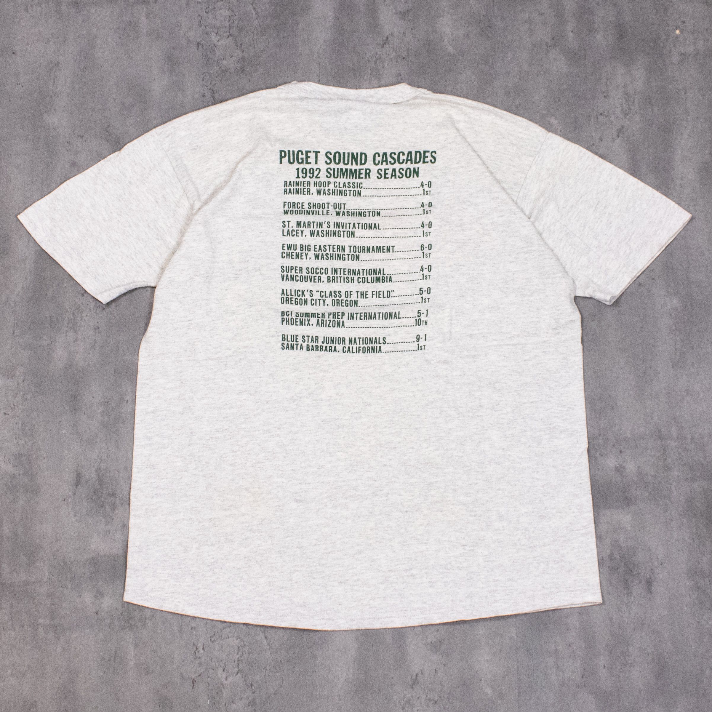 Russell Athletic × Vintage Vintage 1992 Puget Sound Cascades Single Stitch Gray Tee Size US M / EU 48-50 / 2 - 7 Thumbnail