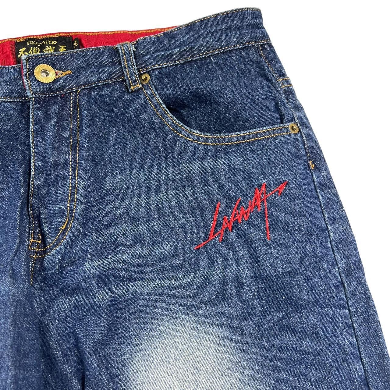 Japanese Brand Embroidered Japanese Denim Jeans - Waist: 32” Size US 32 / EU 48 - 5 Thumbnail