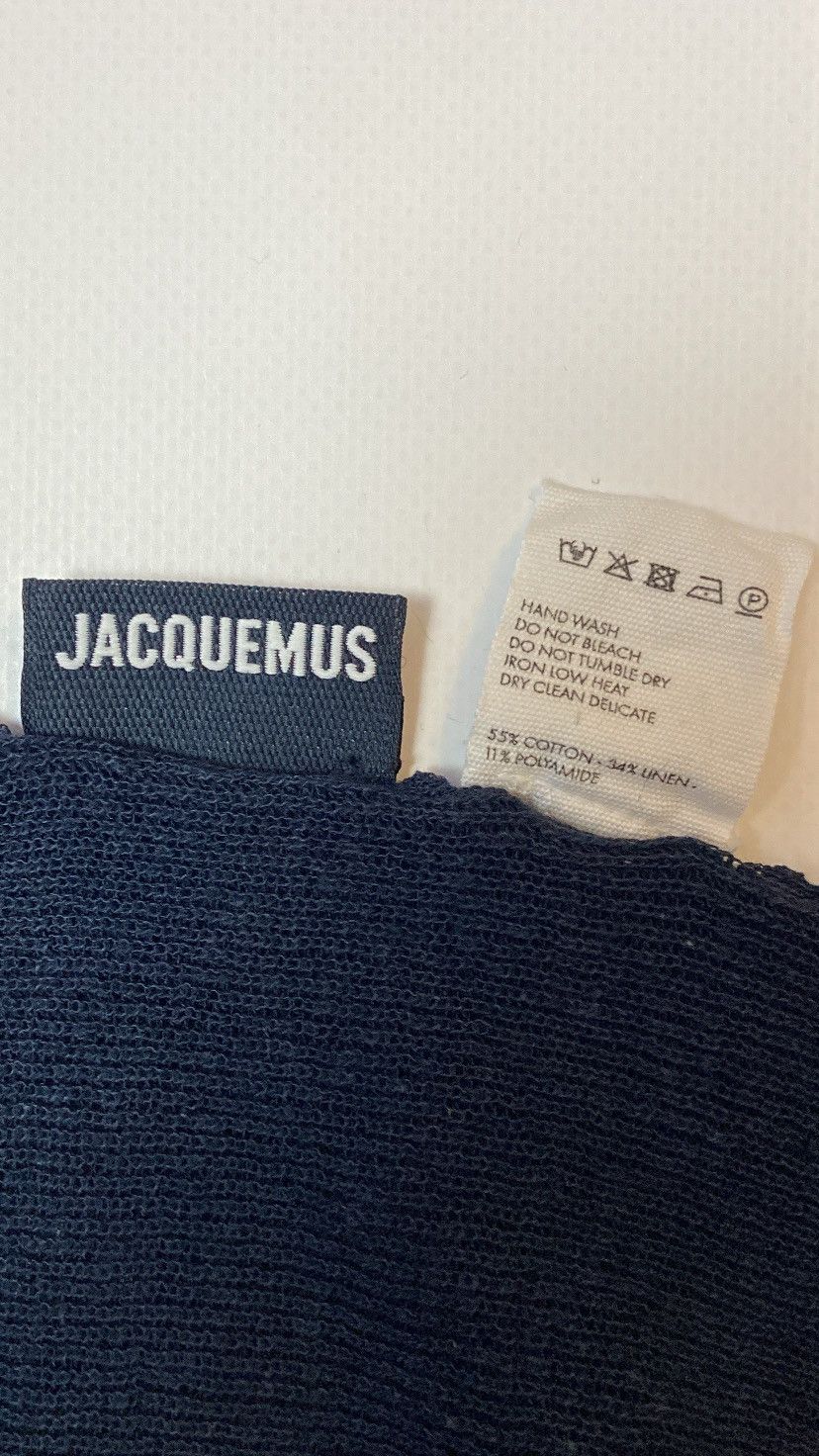 Jacquemus Jacquemus Navy Knit Polo Shirt White Trim Size M Size US M / EU 48-50 / 2 - 10 Thumbnail