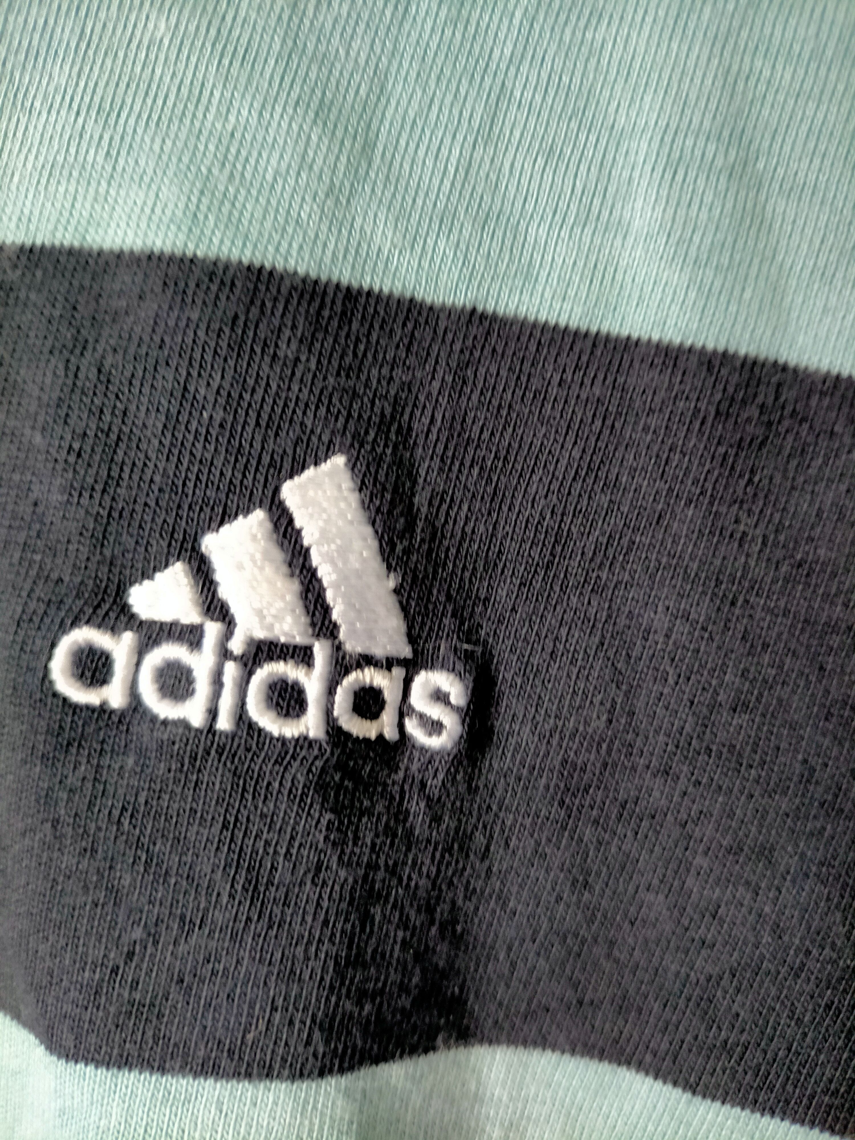Adidas Vintage Adidas Polo Rugby Stripe Shirt Size US S / EU 44-46 / 1 - 9 Thumbnail