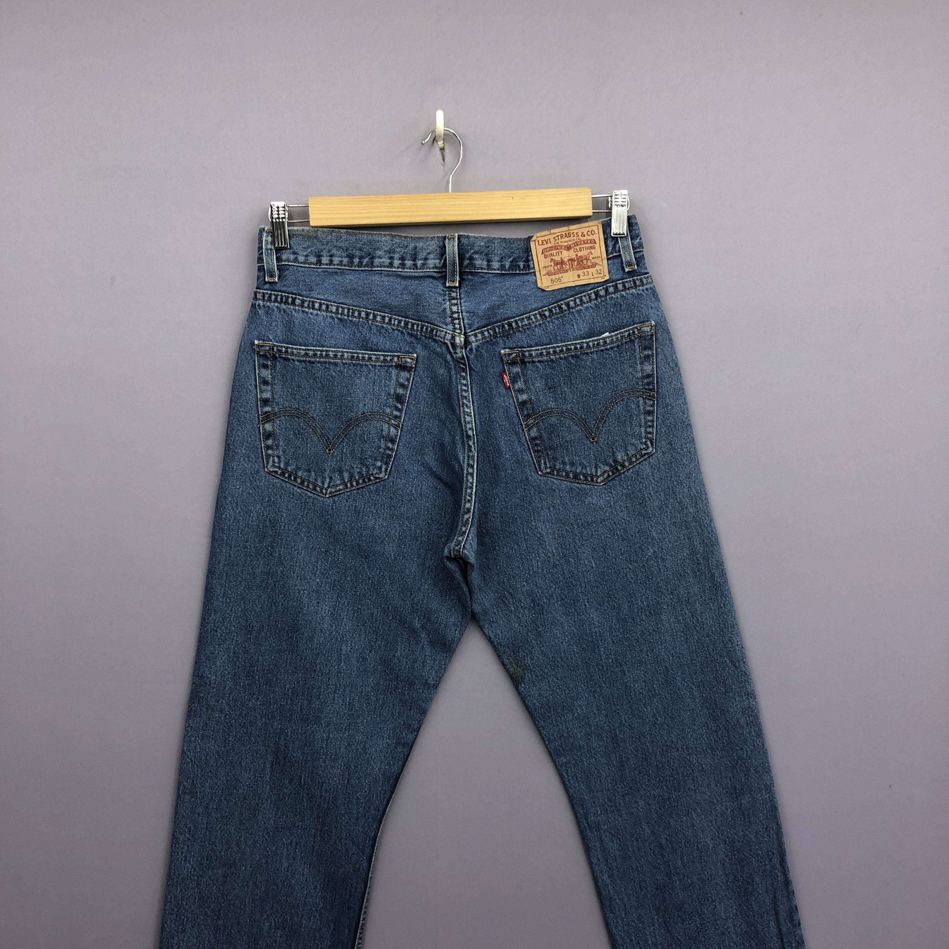 Levi's Vintage Levis 505 Faded Jeans Dirty Levi's Light Wash Denim Size US 32 / EU 48 - 4 Thumbnail