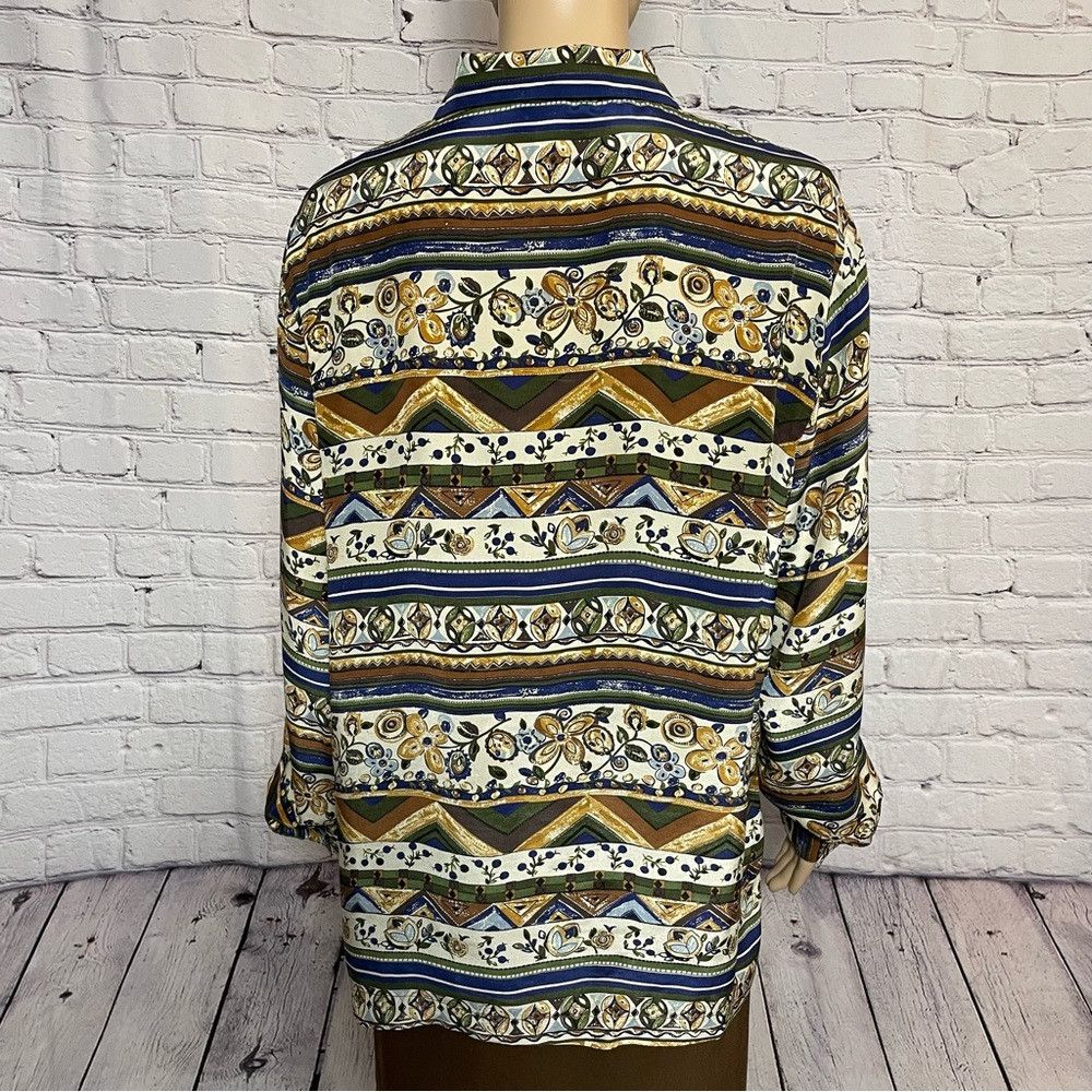 Other Vintage Quo-Silk 100% Silk Long Sleeve Blouse Size M Size M / US 6-8 / IT 42-44 - 5 Thumbnail