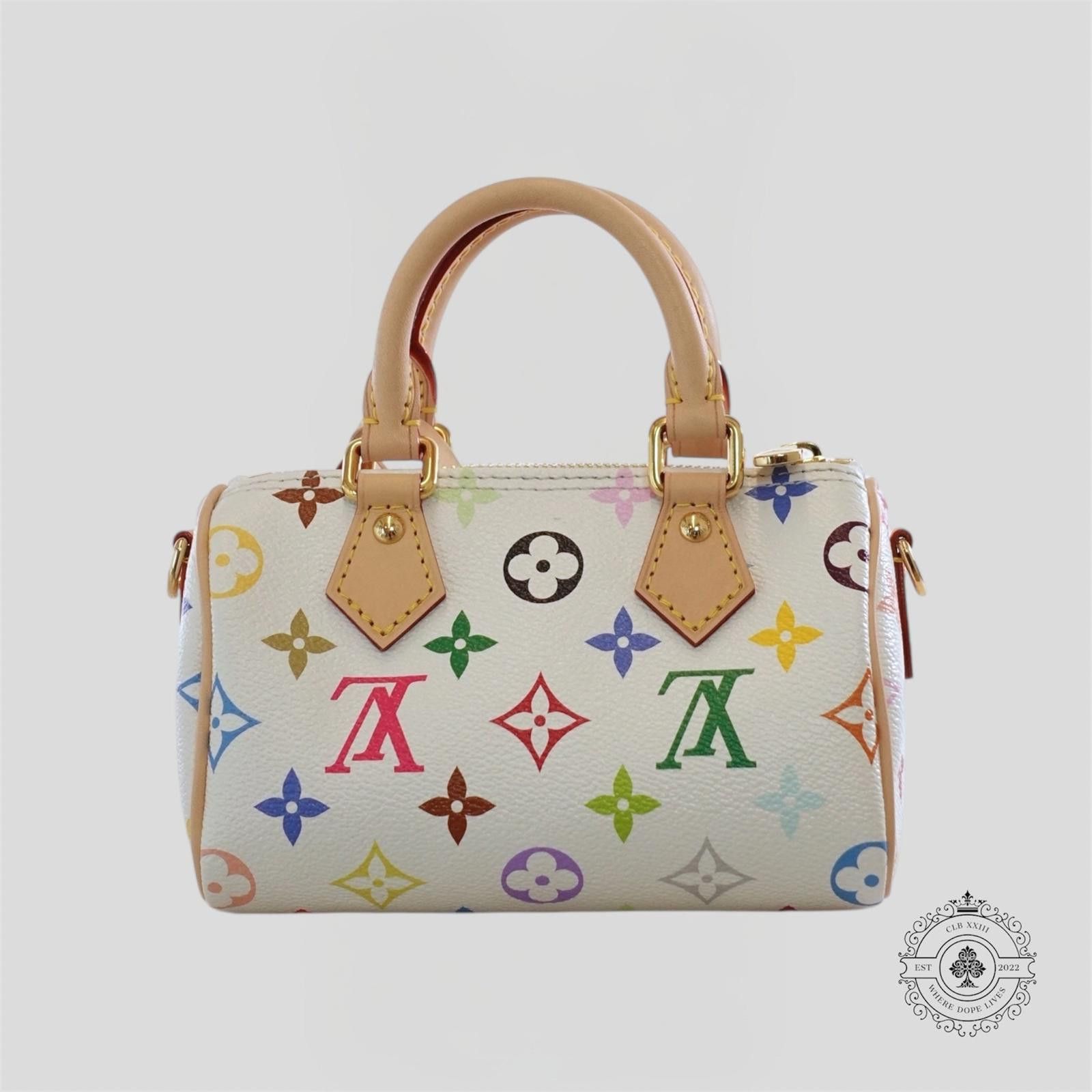 Louis Vuitton Louis Vuitton x Takashi Murakami Nano Speedy in White Size ONE SIZE - 3 Thumbnail