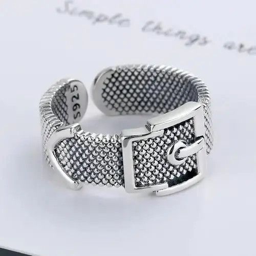 Ring Of Fire Vintage Big Belt Rings with antique Knuckle Size ONE SIZE - 2 Thumbnail