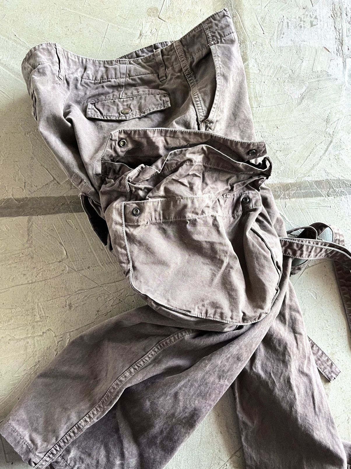 If Six Was Nine × Julius VTG Balenciaga Rick Owens Style Black Cargo Jeans 90s Y2K Size US 32 / EU 48 - 9 Thumbnail
