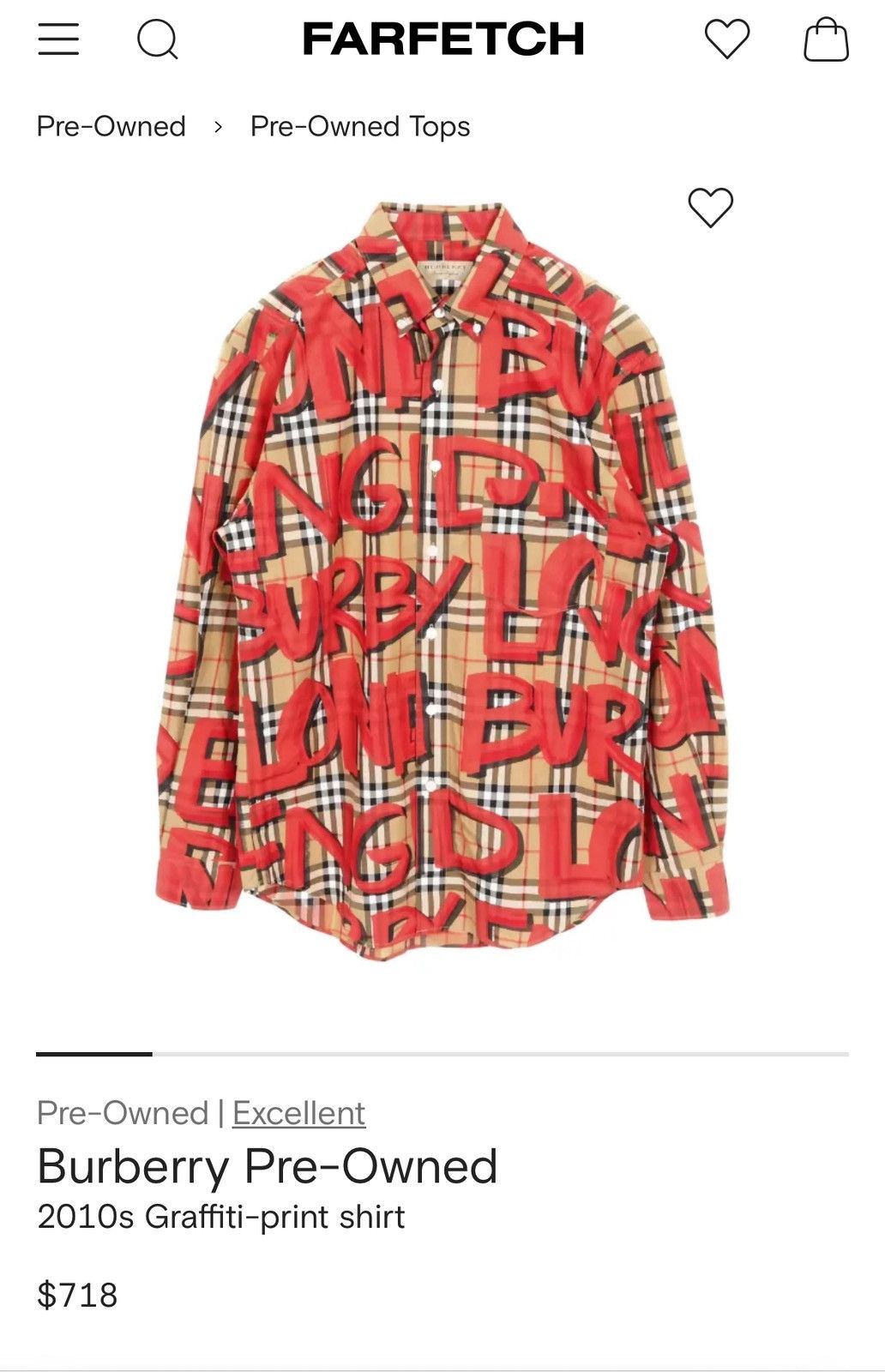 Burberry Burberry Graffiti Shirt Size US S / EU 44-46 / 1 - 1 Thumbnail