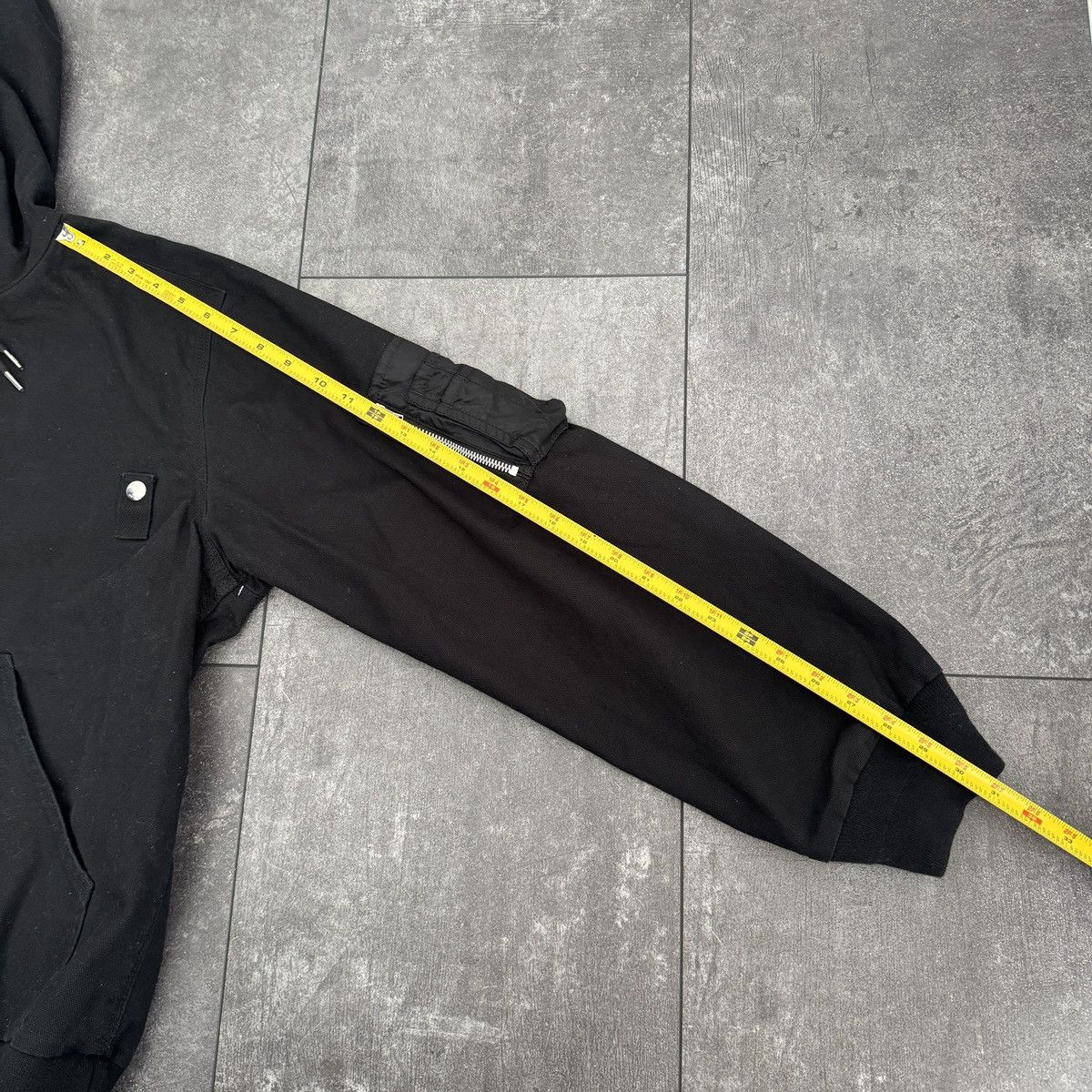 Carhartt × Sacai Carhartt x Sacai Duck Hooded Black Jacket Japan Size 3 Size US L / EU 52-54 / 3 - 12 Thumbnail