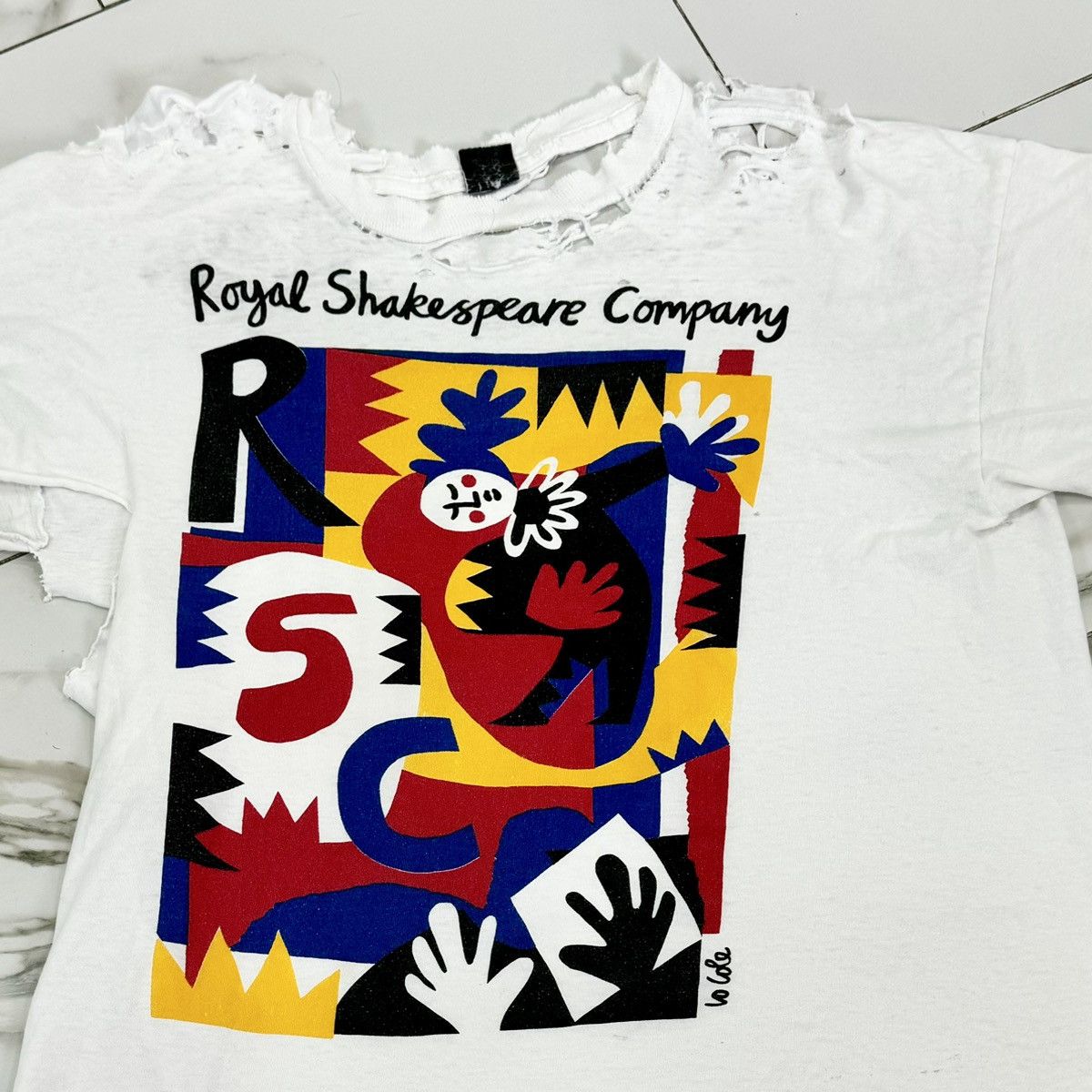 Vintage VINTAGE THRASHED SHAKESPEARE COMPANY TEE! Size US L / EU 52-54 / 3 - 3 Thumbnail
