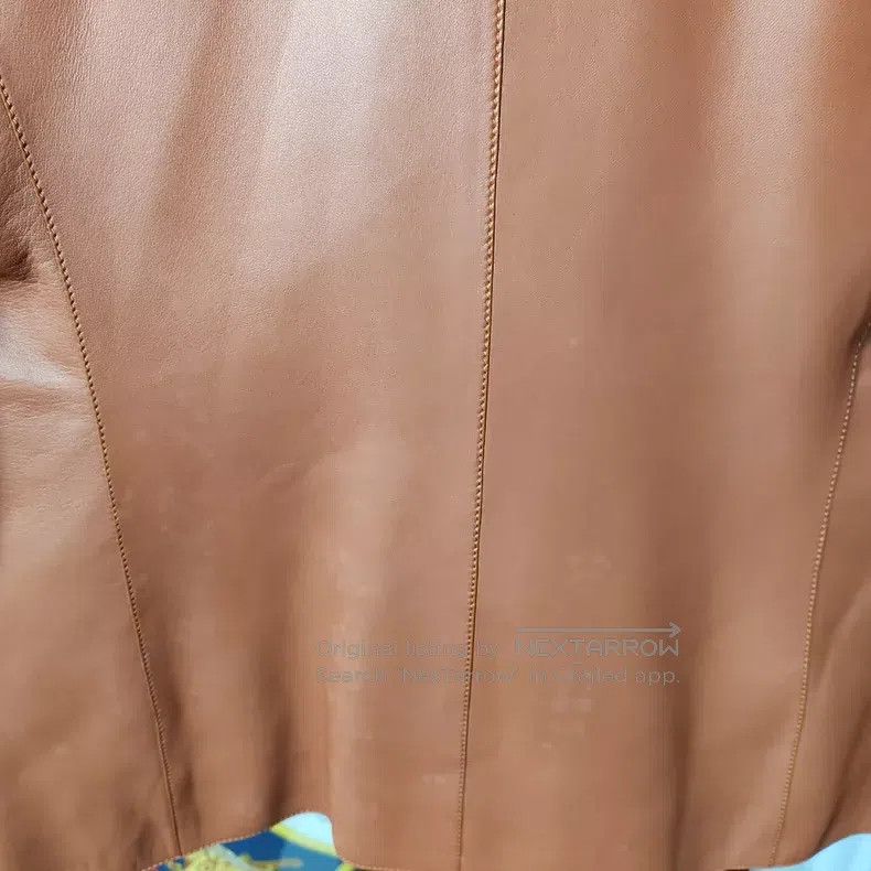 Hermes Hermes Short Brown Leather Jacket Size XS / US 0-2 / IT 36-38 - 7 Thumbnail