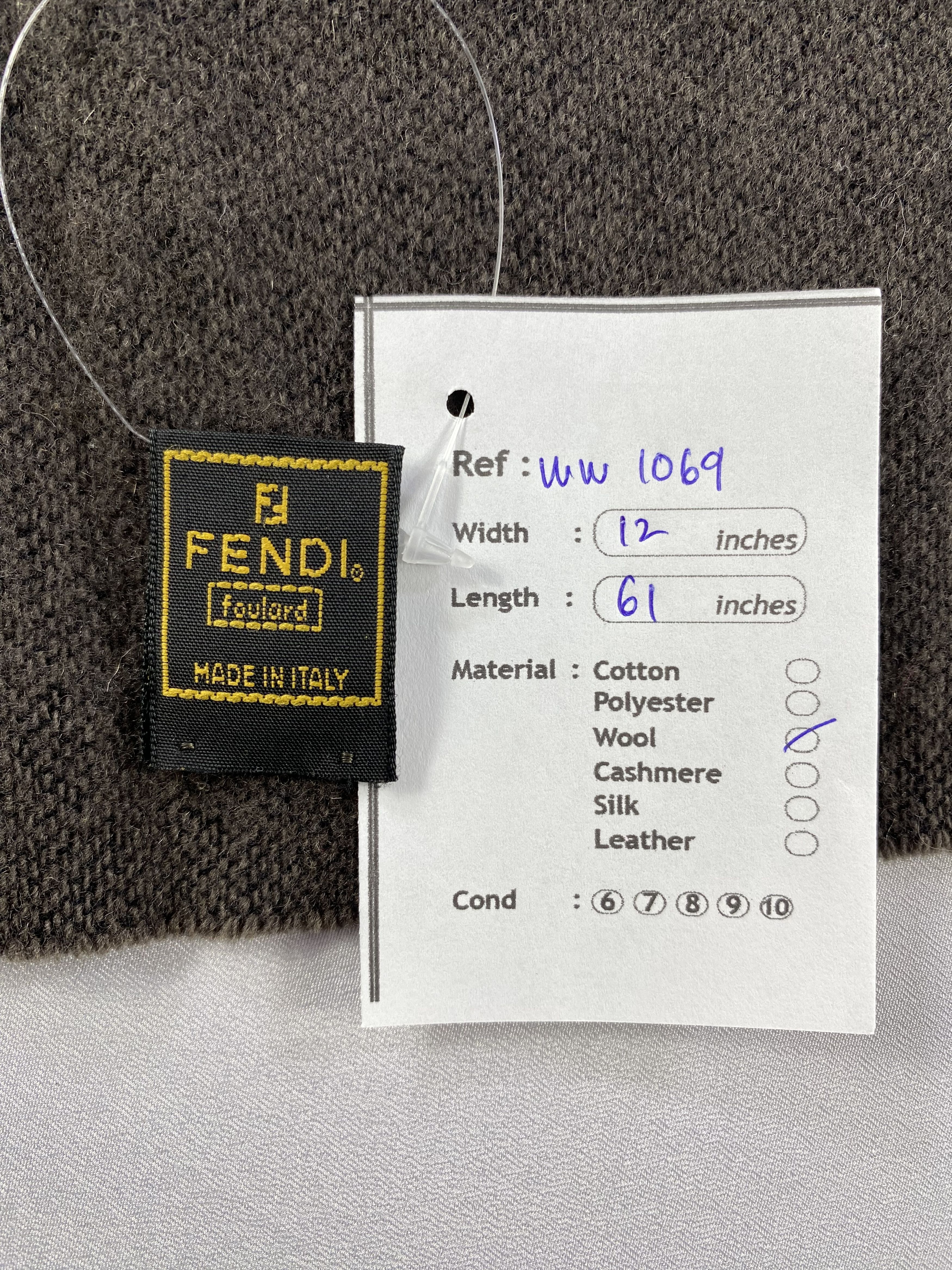 Fendi × Vintage Fendi Scarf / Muffler / Neckwear - WW1069 Size ONE SIZE - 5 Thumbnail