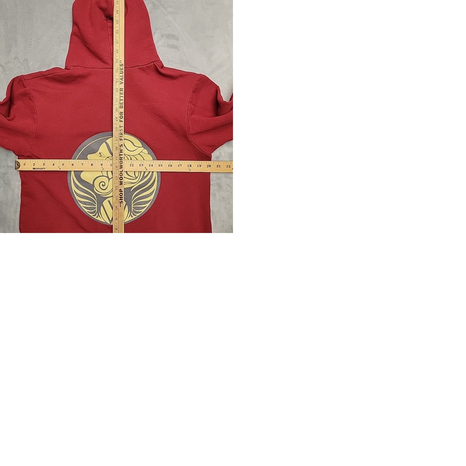 Vintage VINTAGE Wilma Theatre Hoodie Women L Red Full Zip Hooded Sweatshirt Missoula Montana Size L / US 10 / IT 46 - 9 Thumbnail