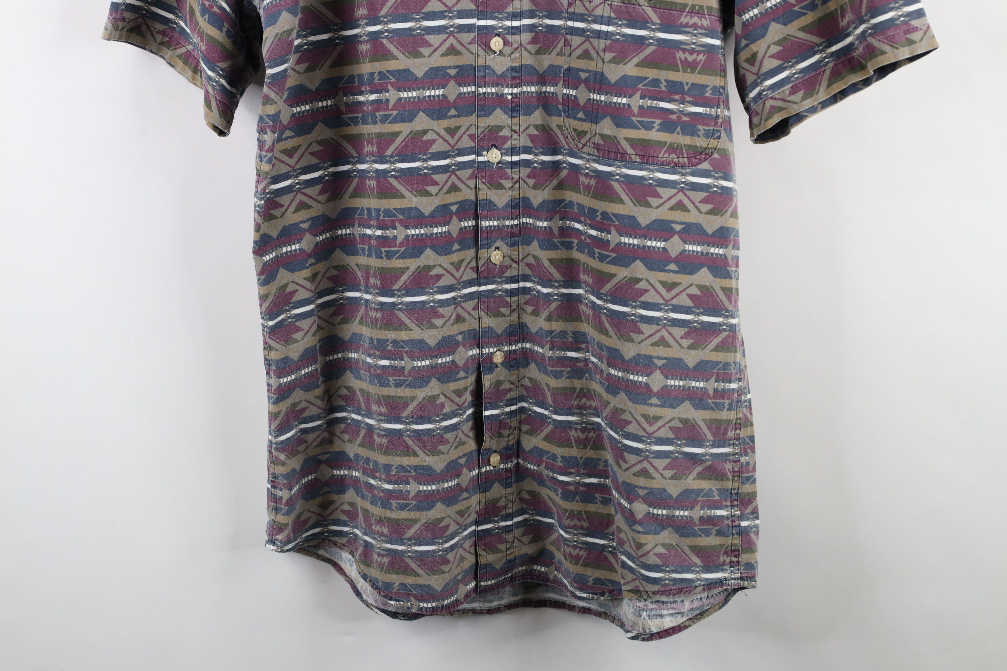 Vintage Vintage 90s Streetwear Stonewash Southwestern Button Shirt Size US L / EU 52-54 / 3 - 3 Thumbnail