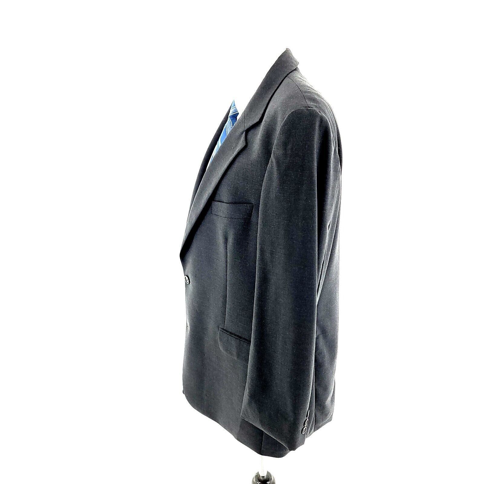 Brooks Brothers DAMAGED Brooks Brothers Stretch Wool 2 Button Blazer 42R Gra Size 42R - 4 Thumbnail