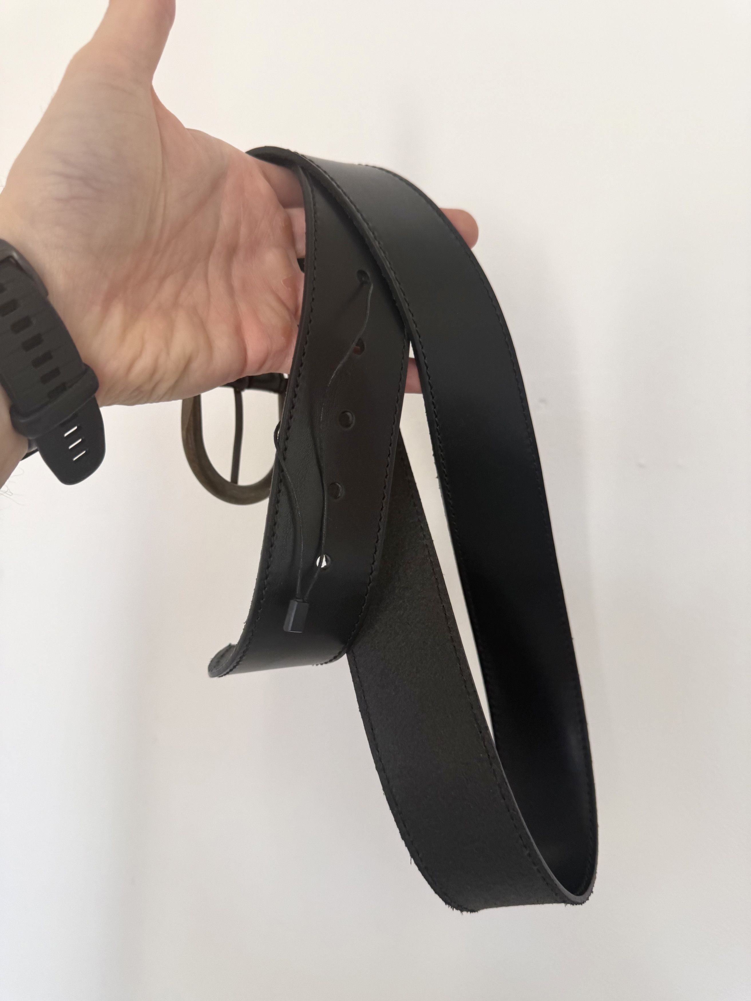 Saint Laurent Paris Saint Laurent Croissant Buckle Belt in Wide Tanned Leather Size ONE SIZE - 2 Thumbnail