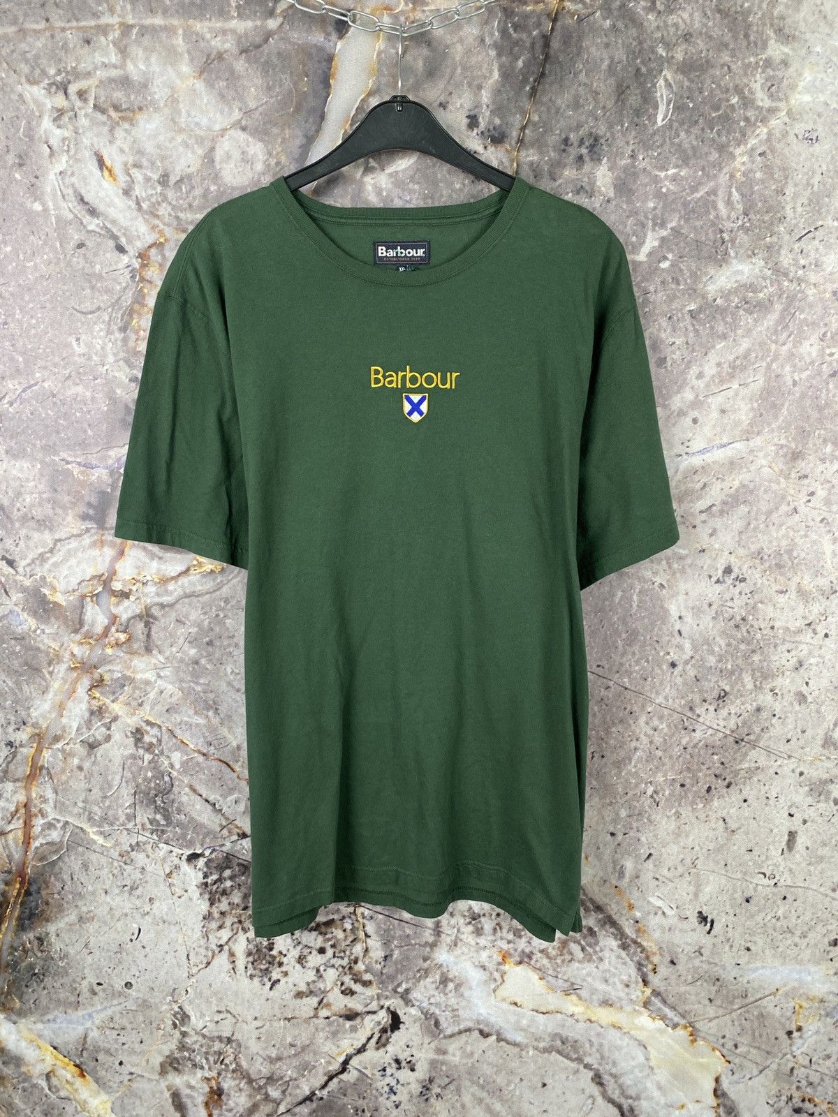 Barbour × Vintage Men’s Barbour Emblem Tee-Sycamore Luxury Size XXL Size US XXL / EU 58 / 5 - 1 Thumbnail