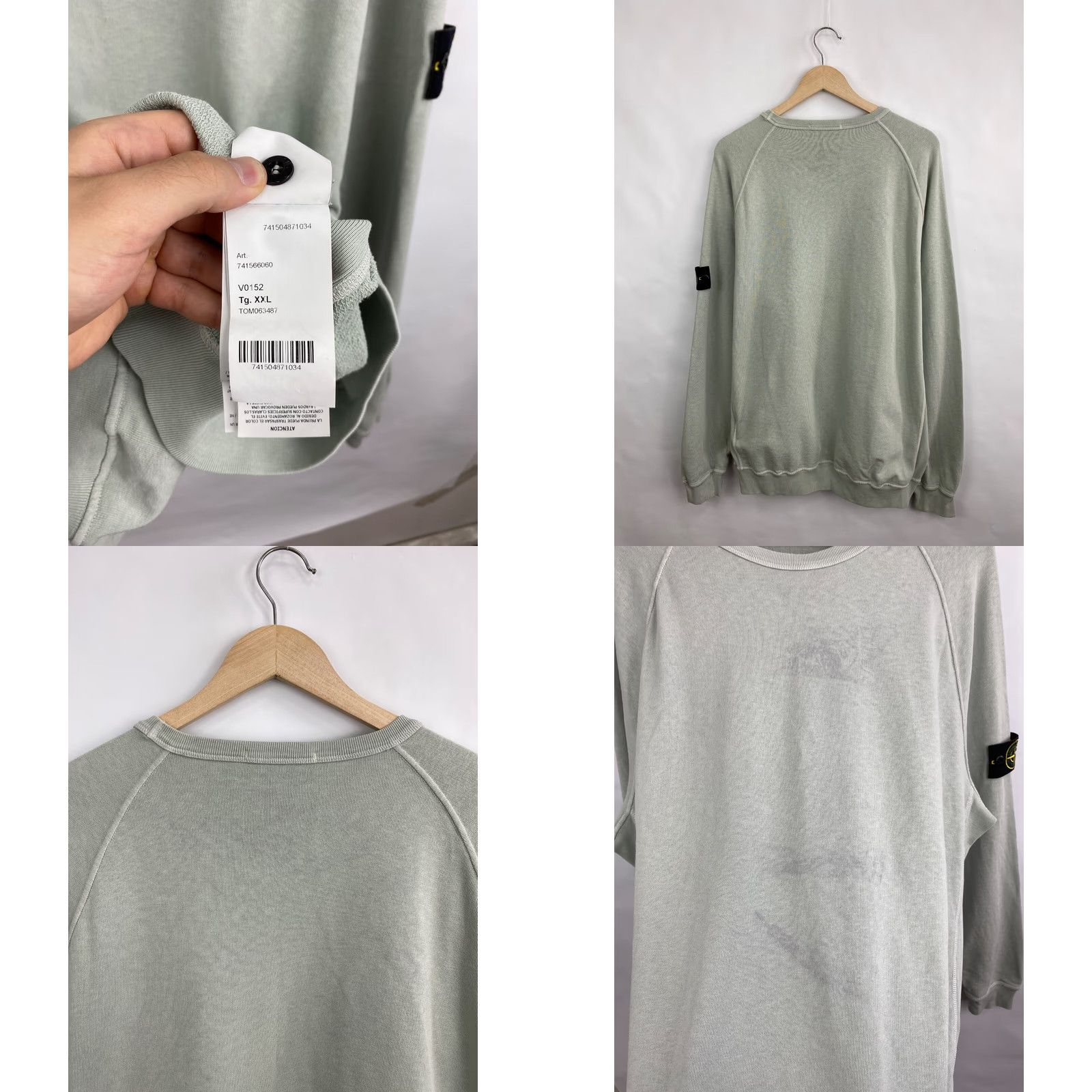 Stone Island Stone Island Sweatshirt Mens XXL Green Retro Y2K Pullover Sweatshirt Size 2XL Green Stone Island Retro 90s Style Mens Size US XXL / EU 58 / 5 - 9 Thumbnail