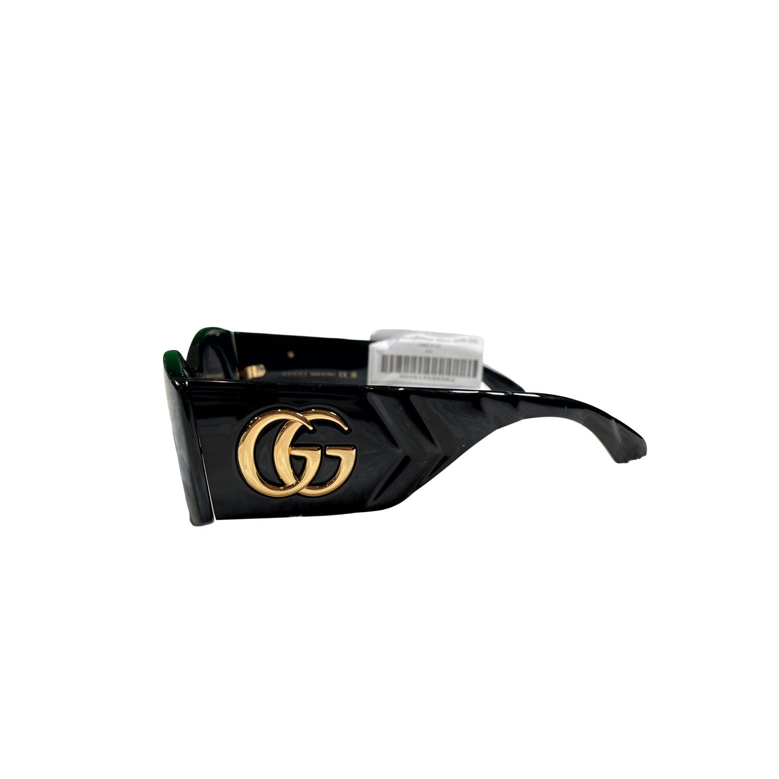 Gucci Gucci Black & Gold Sunglasses Size ONE SIZE - 2 Thumbnail