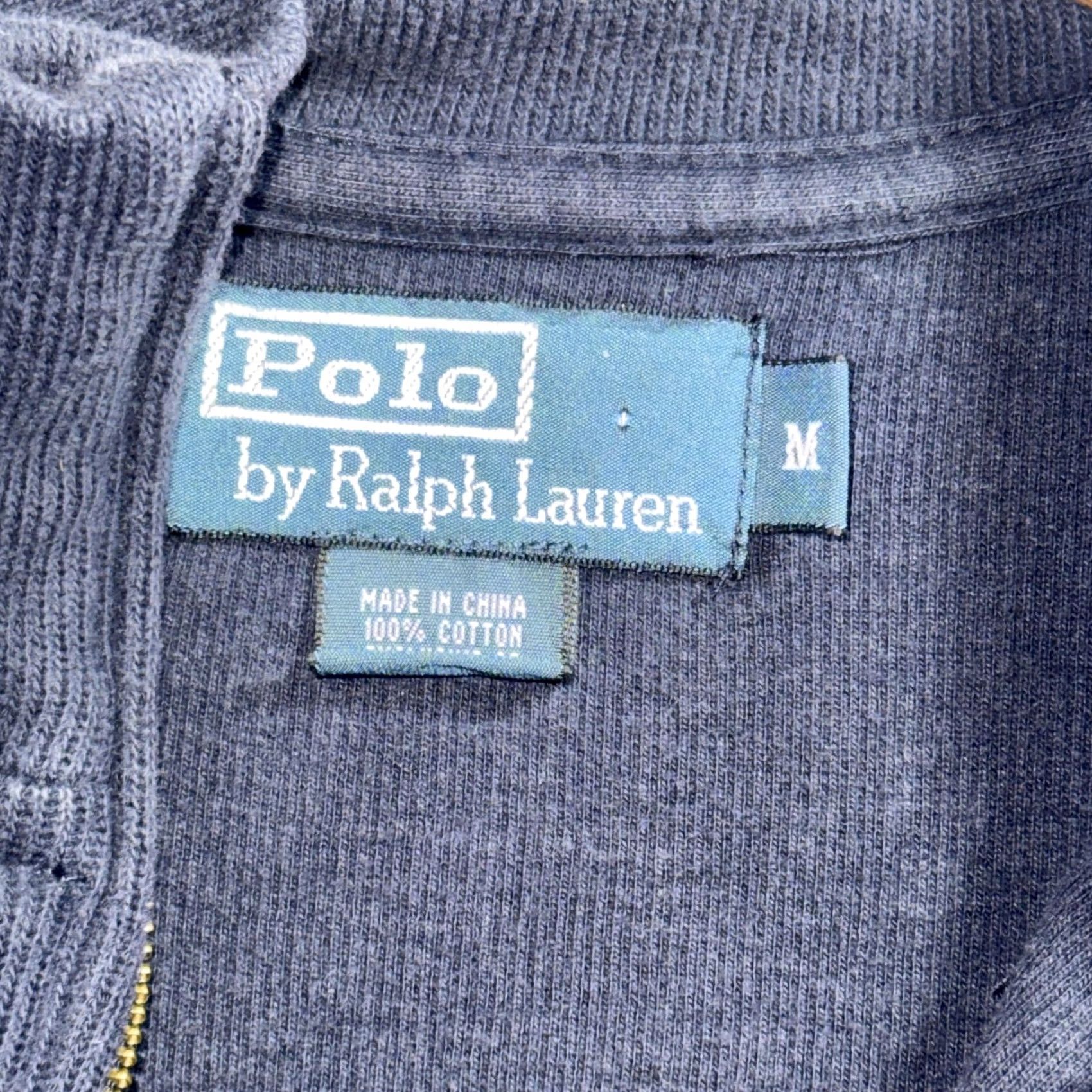 Polo Ralph Lauren Polo Ralph Lauren Sweater Mens M Blue 1/4 Zip Mock Neck Cotton Pony Logo Size US M / EU 48-50 / 2 - 7 Thumbnail
