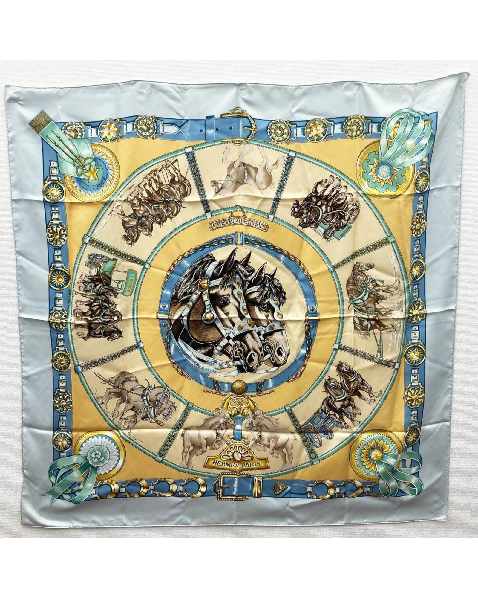 image of Hermes Multicolour Silk Square Scarf, Women's