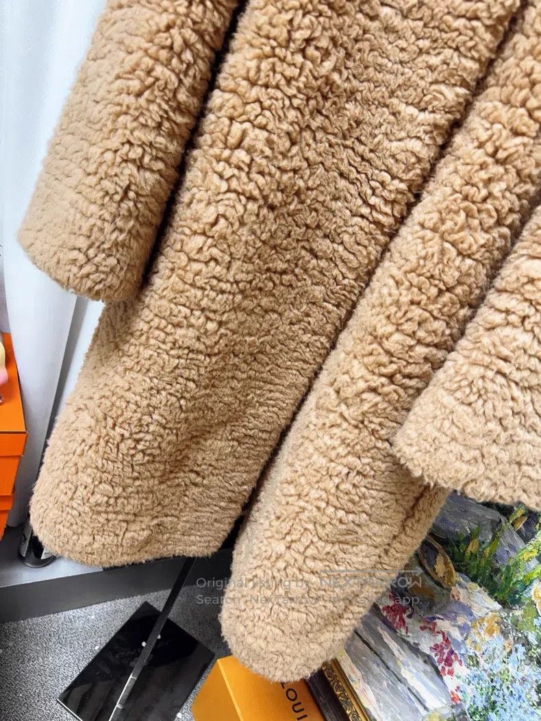 Hermes Hermes Brown Beige Teddy Fur Camel Hair Collar Coat Size XS / US 0-2 / IT 36-38 - 3 Thumbnail