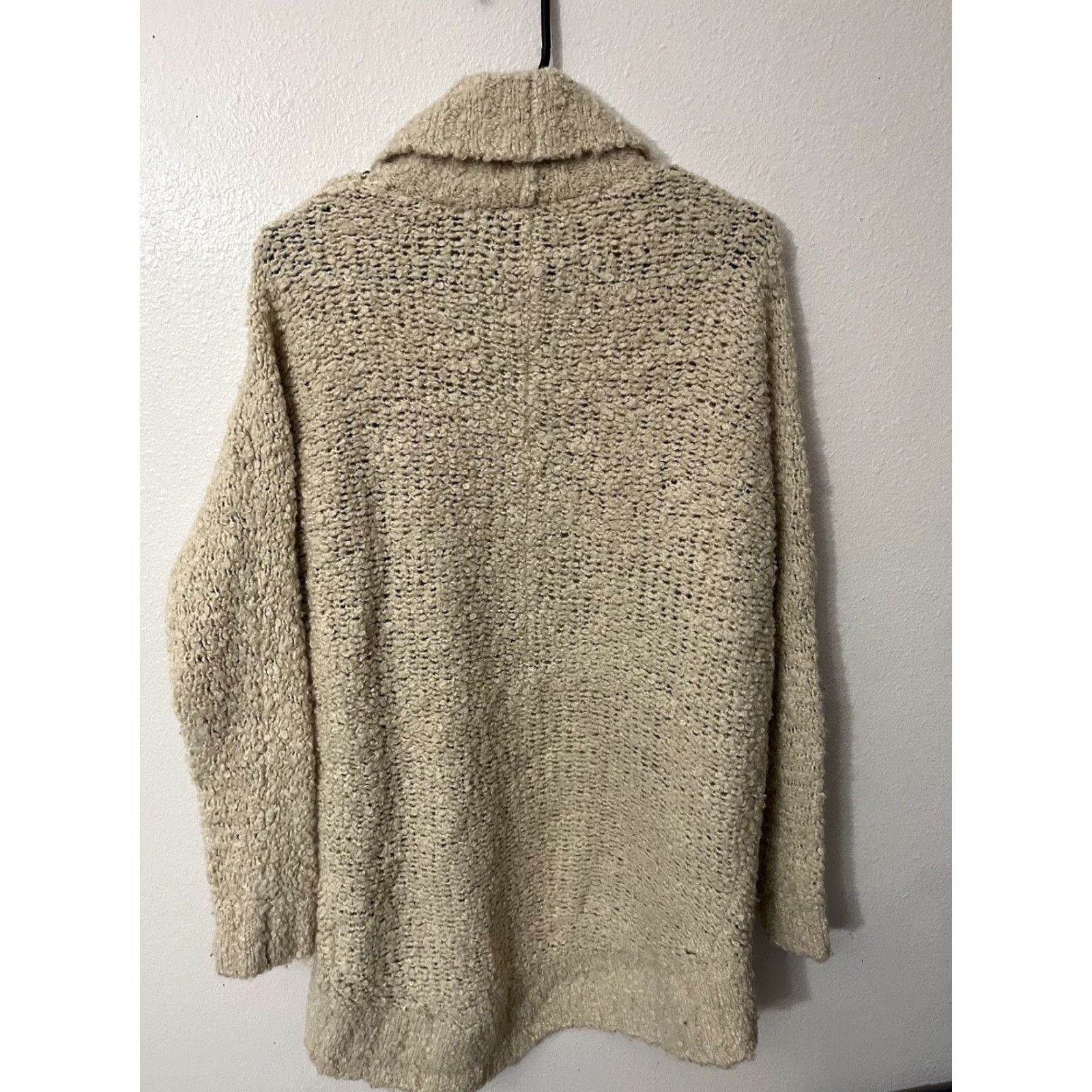 Guess VINTAGE Guess Open Knit Cardigan Sweater Womens Small Beige Casual Travel All Seasons 90s Designer Classic Size S / US 4 / IT 40 - 2 Thumbnail