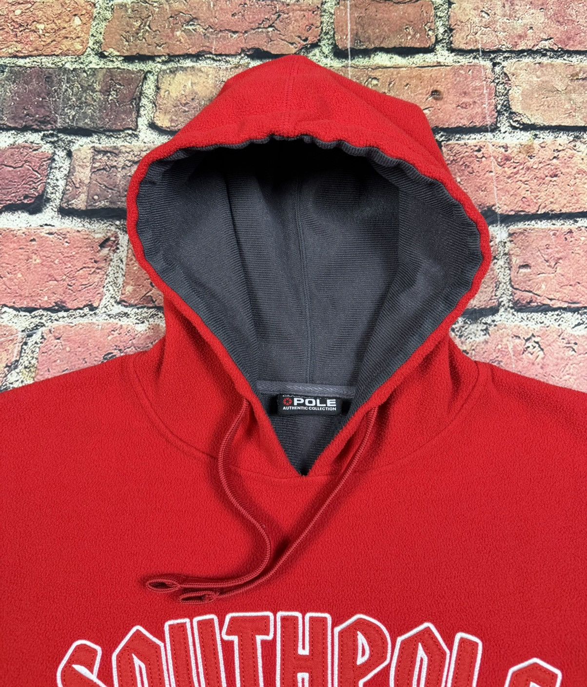 Southpole Vintage Southpole Fleece Hoodie Red Baggy Fit Sweatshirt Y2K Size US XL / EU 56 / 4 - 6 Thumbnail