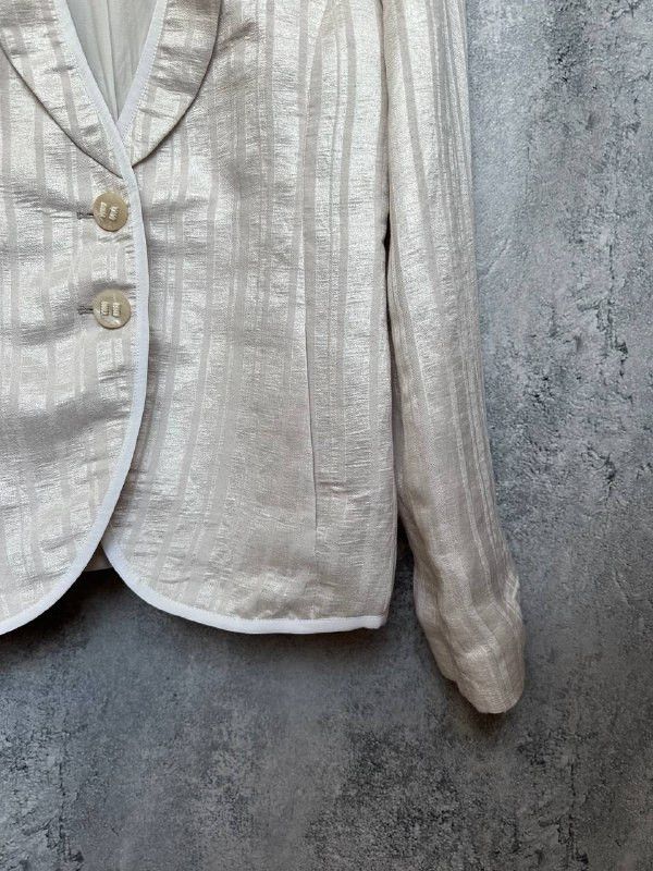 Emporio Armani RRP $900 Emporio Armani Fitted Single-Breasted Blazer Size M / US 6-8 / IT 42-44 - 9 Thumbnail
