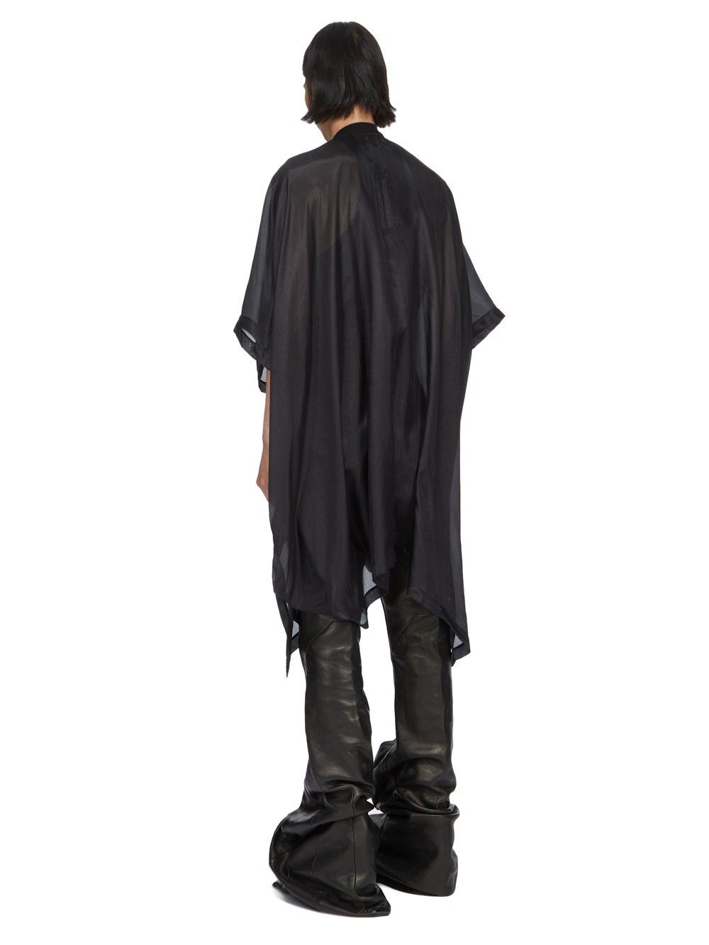Rick Owens BNWT SS24 RICK OWENS "LIDO" SL PONCHO FLIGHT JACKET UNI Size US M / EU 48-50 / 2 - 9 Thumbnail