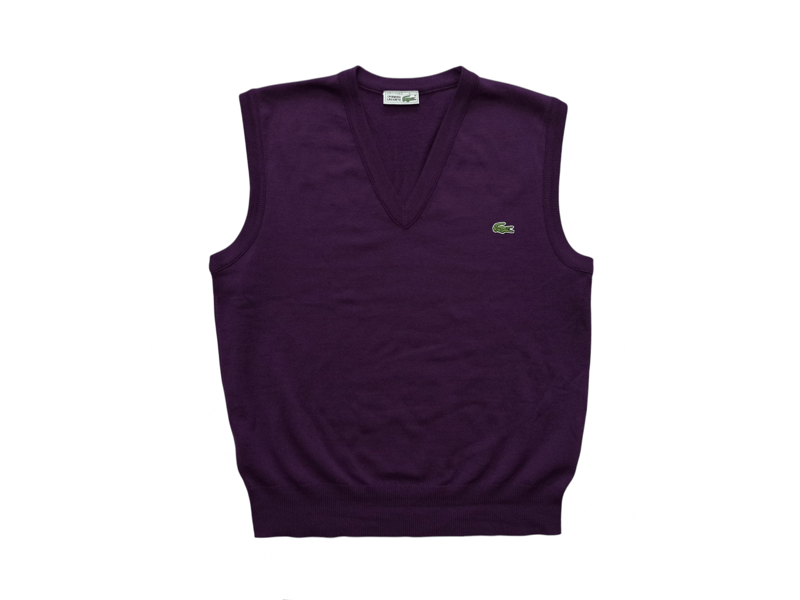 Lacoste Lacoste Wool Vest - Purple, Vintage, Excellent Condition Size US L / EU 52-54 / 3 - 1 Thumbnail