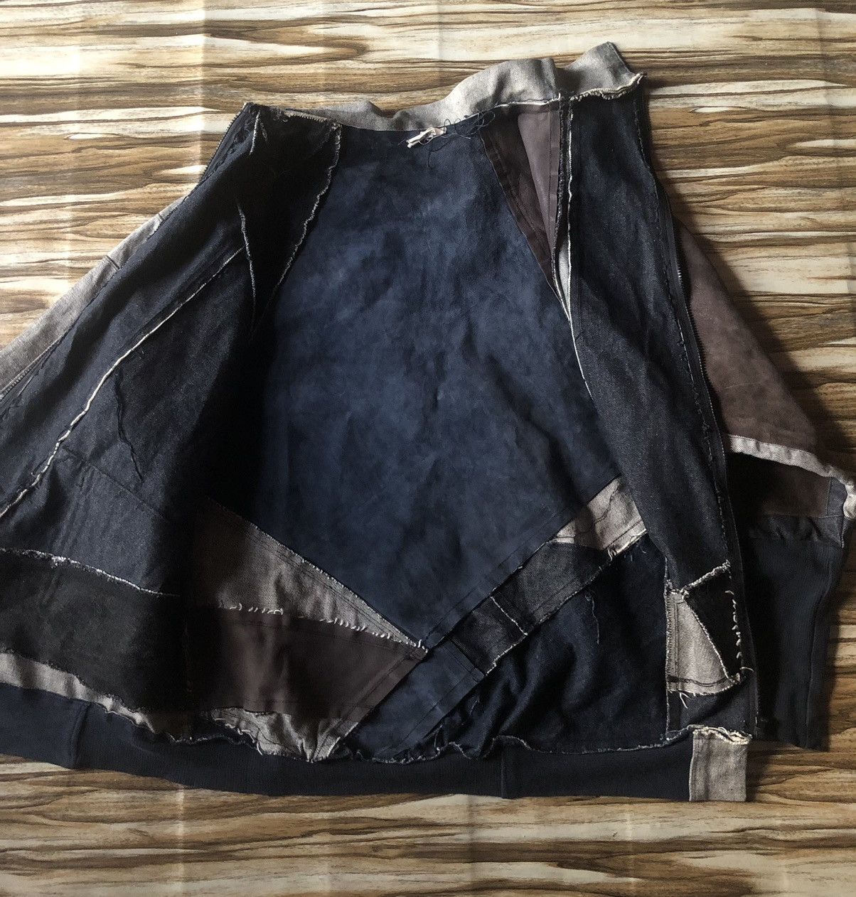 Japanese Brand Custom Asymmetrical Reworked Multi-Paneled Denim KOZABURO Size US M / EU 48-50 / 2 - 8 Thumbnail