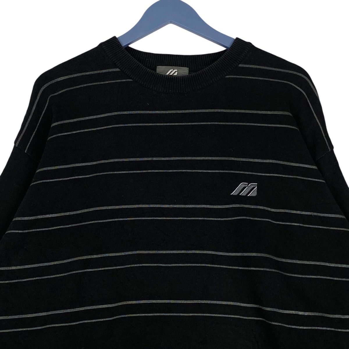 Mizuno × Vintage Vintage Mizuno Crewneck Sweatshirt Black Pullover Size US XL / EU 56 / 4 - 4 Thumbnail