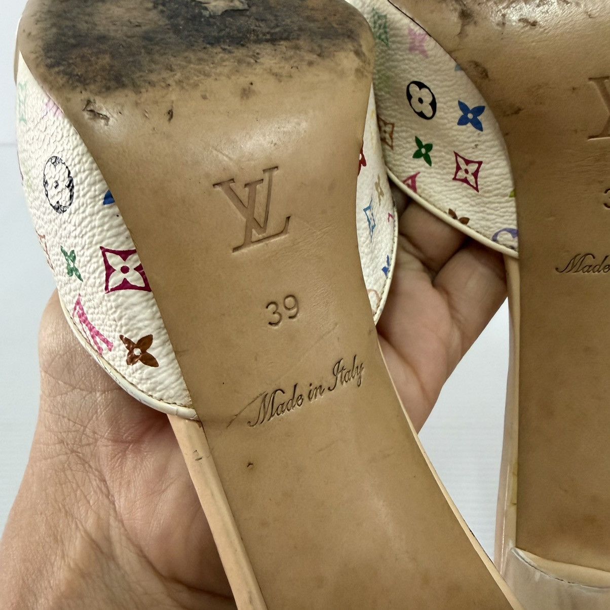 Louis Vuitton Louis Vuitton Multicolor Heels Size US 9 / IT 39 - 9 Thumbnail