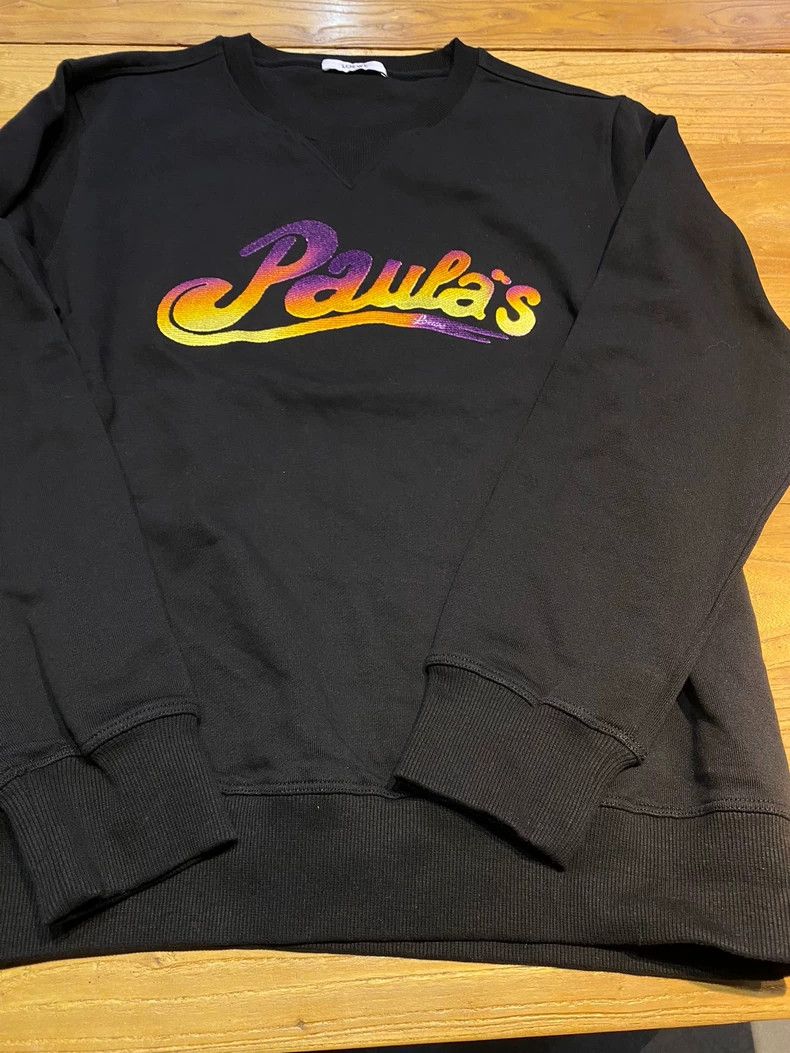 Loewe LOEWE Black cotton color letters gradient embroidery round Size L / US 10 / IT 46 - 1 Thumbnail